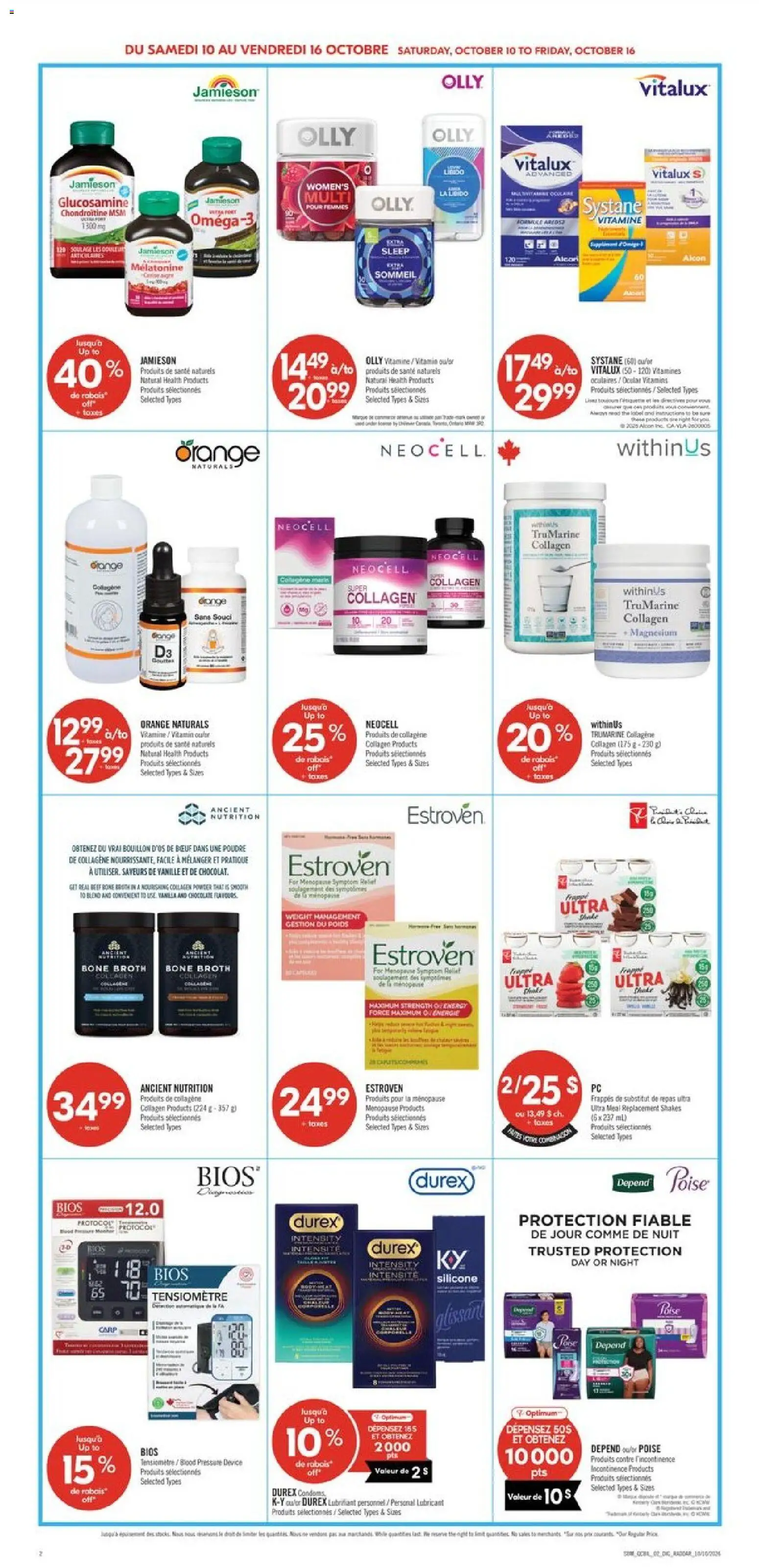Pharmaprix flyer valid from Oct 10, 2026 | Page: 15