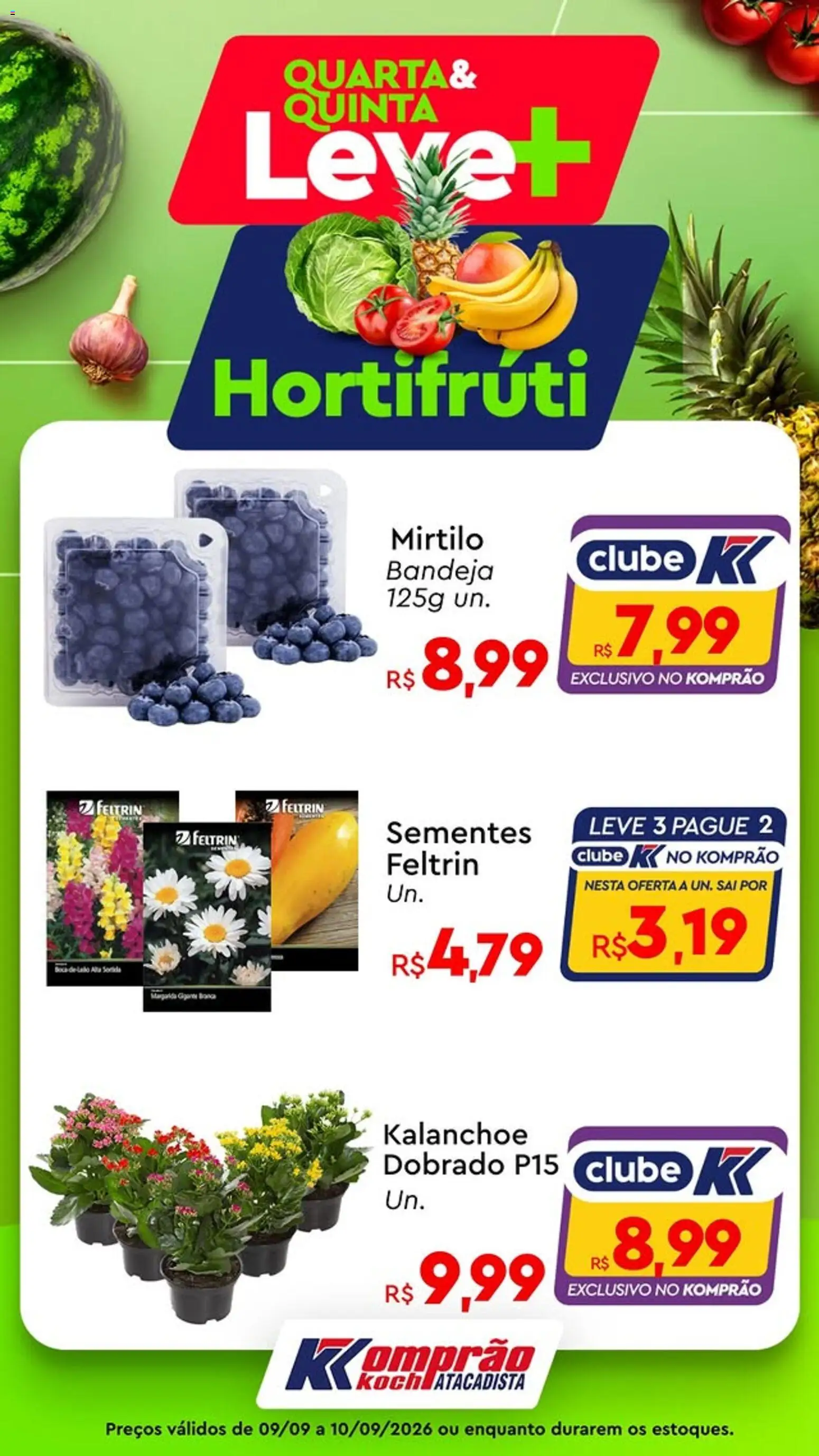 Komprao Atacadista Folheto - válido de 09/09/2026 | Página: 2 | Produtos: Mirtilo, Bandeja