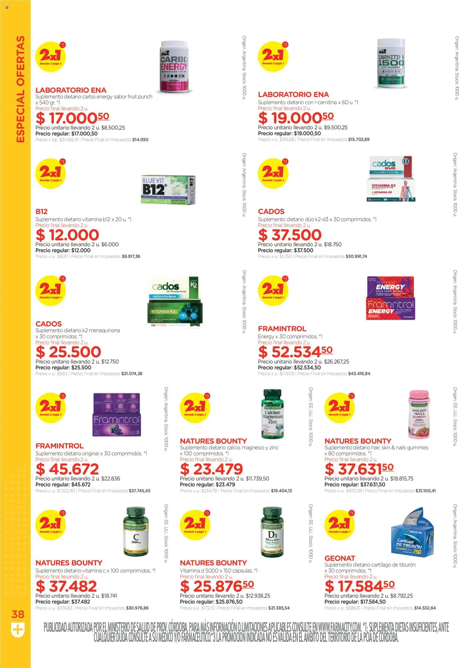 Farmacity catálogo │ válido desde el 02.06.2026 | Página: 38 | Productos: Suplemento dietario