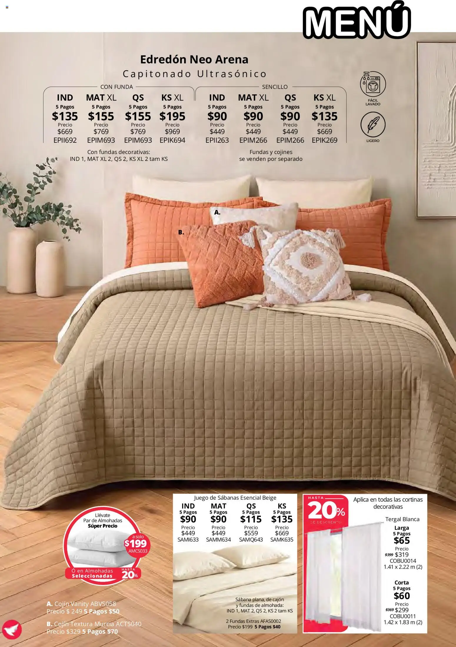 Nuevas ofertas de Colchas Concord válidas en toda la República Mexicana desde el 15/10/2026. ¡Encuentra las mejores ofertas en Colchas Concord catálogo! | Página: 44