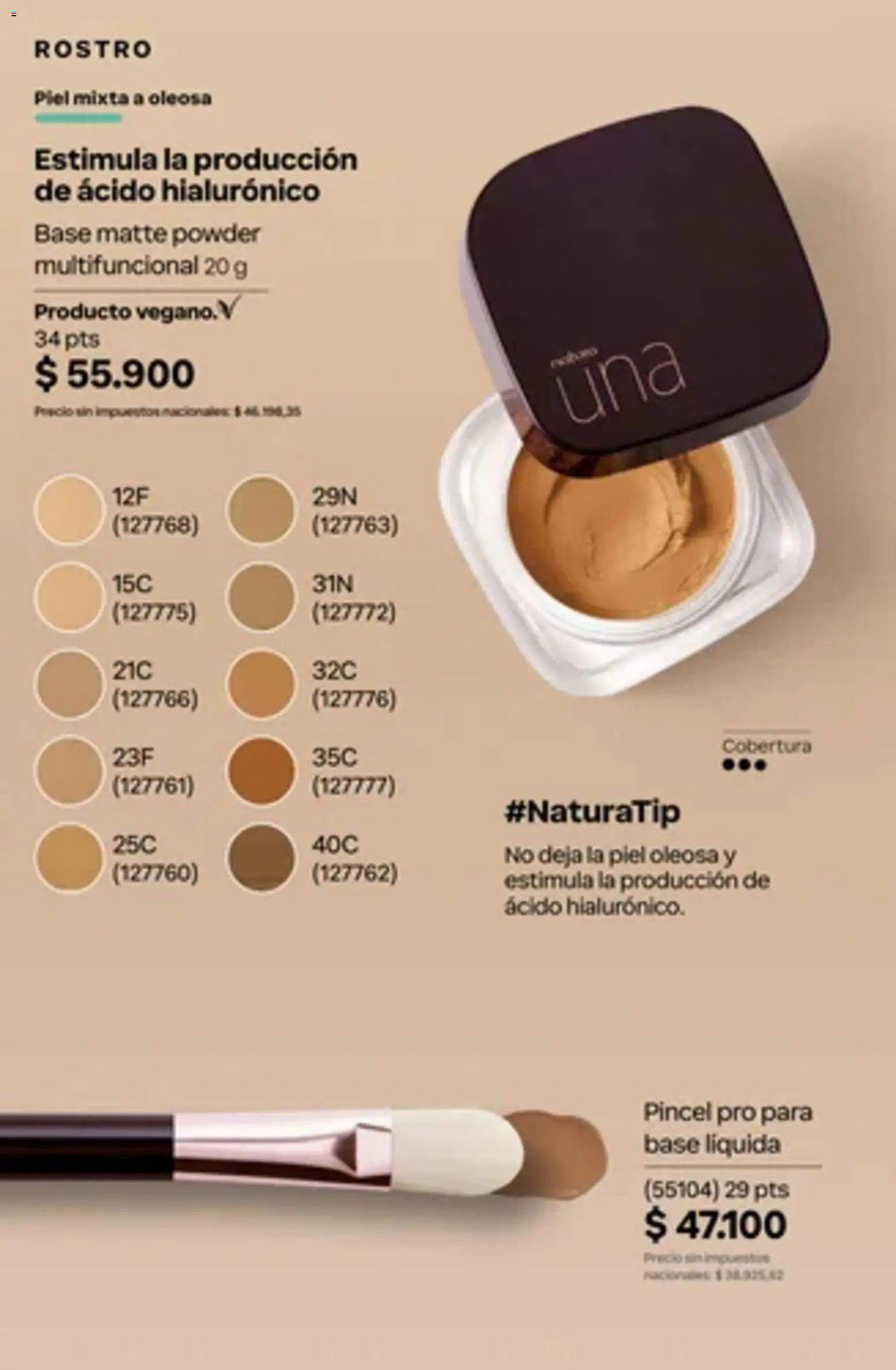 Catálogo Natura Ciclo 14 │ válido desde el 01/10/2026 | Página: 138 | Productos: Pincel