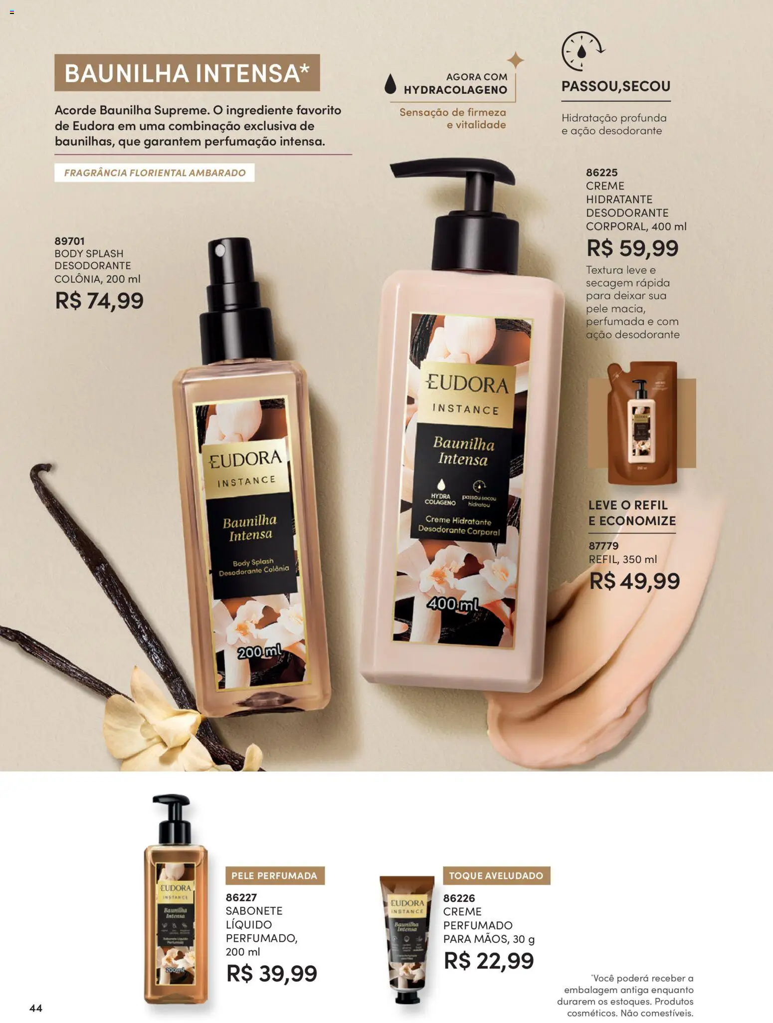 Eudora Folheto - válido de 15/07/2026 | Página: 47 | Produtos: Fragrância, Desodorante, Creme, Body