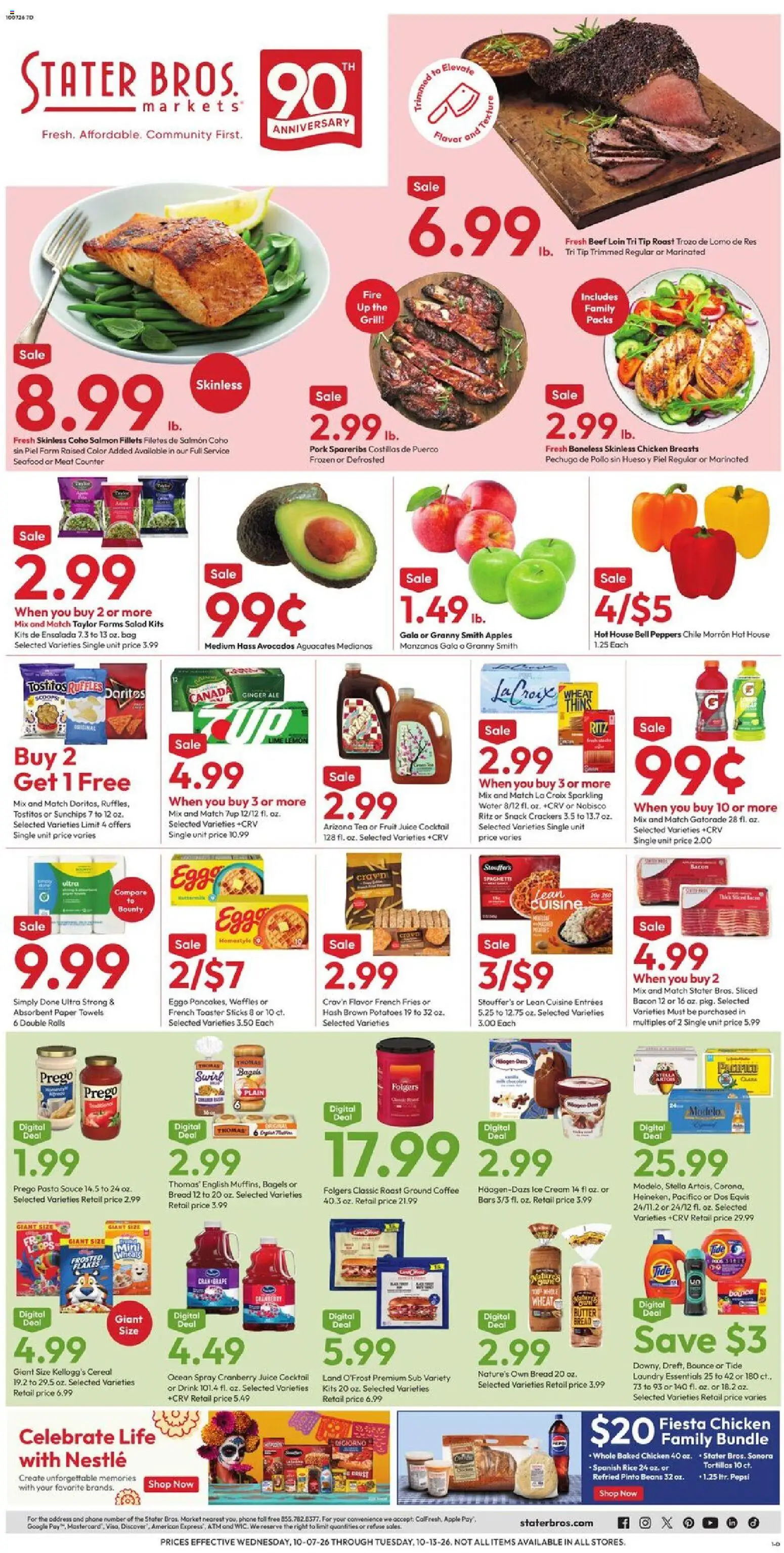 Stater Bros Weekly Ad - valid from 10/07/2026 | Page: 1