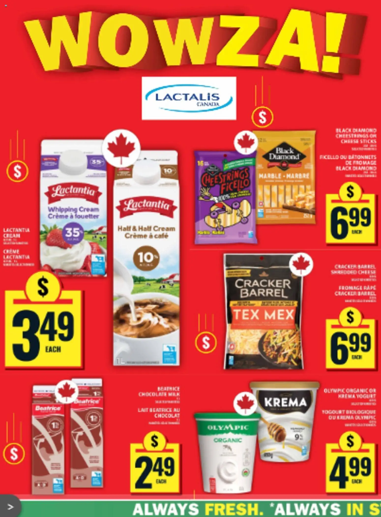 Food Basics flyer valid from 11.06.2026 | Page: 7 | Products: Cream, Cheese, Yogurt, Chocolate