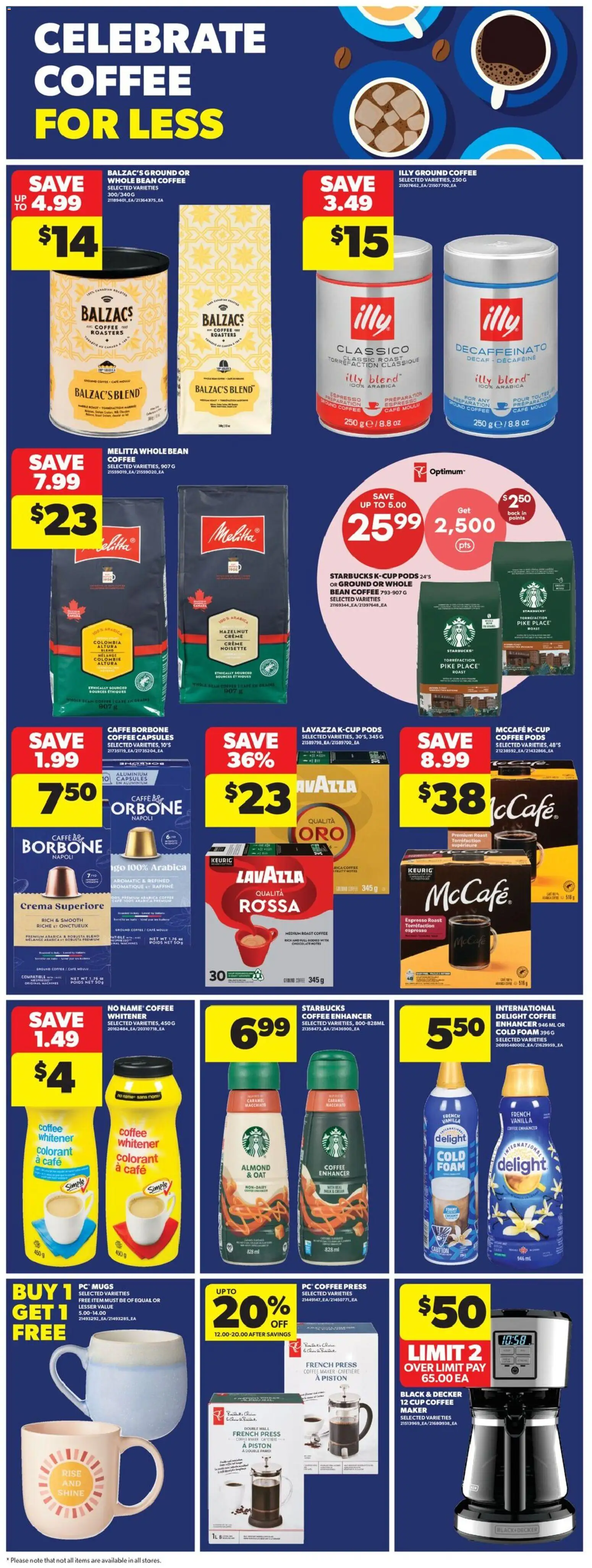 Real Canadian Superstore flyer valid from Sep 24, 2026 | Page: 21 | Products: Coffee maker, Roast, Vanilla, Chocolate
