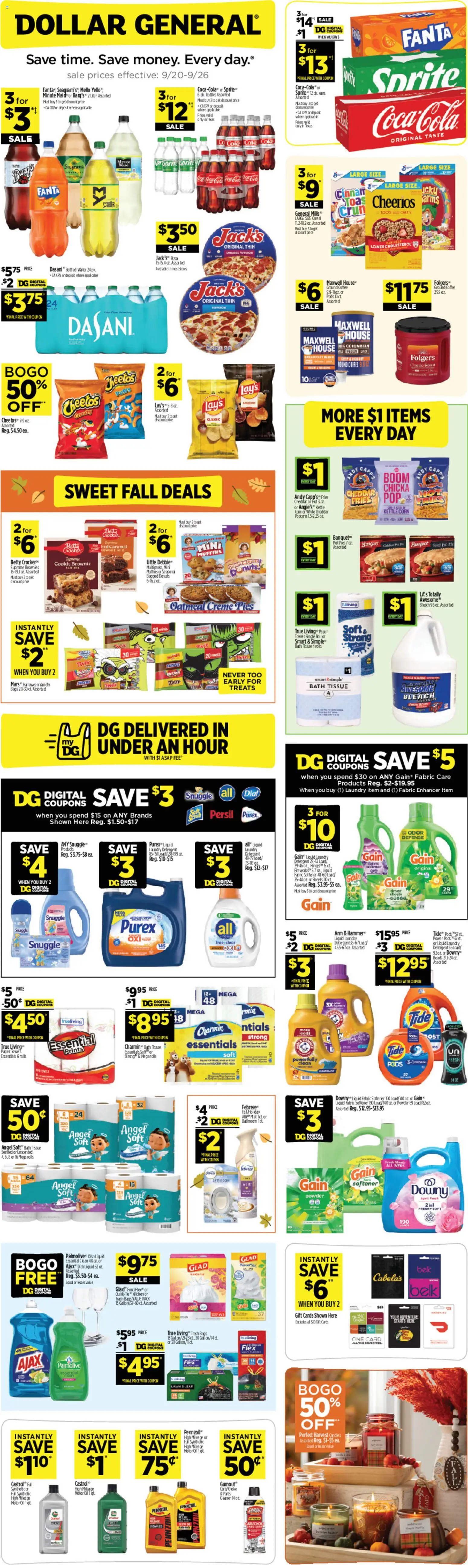 Dollar General Weekly Ad - valid from 09/20/2026 | Page: 1
