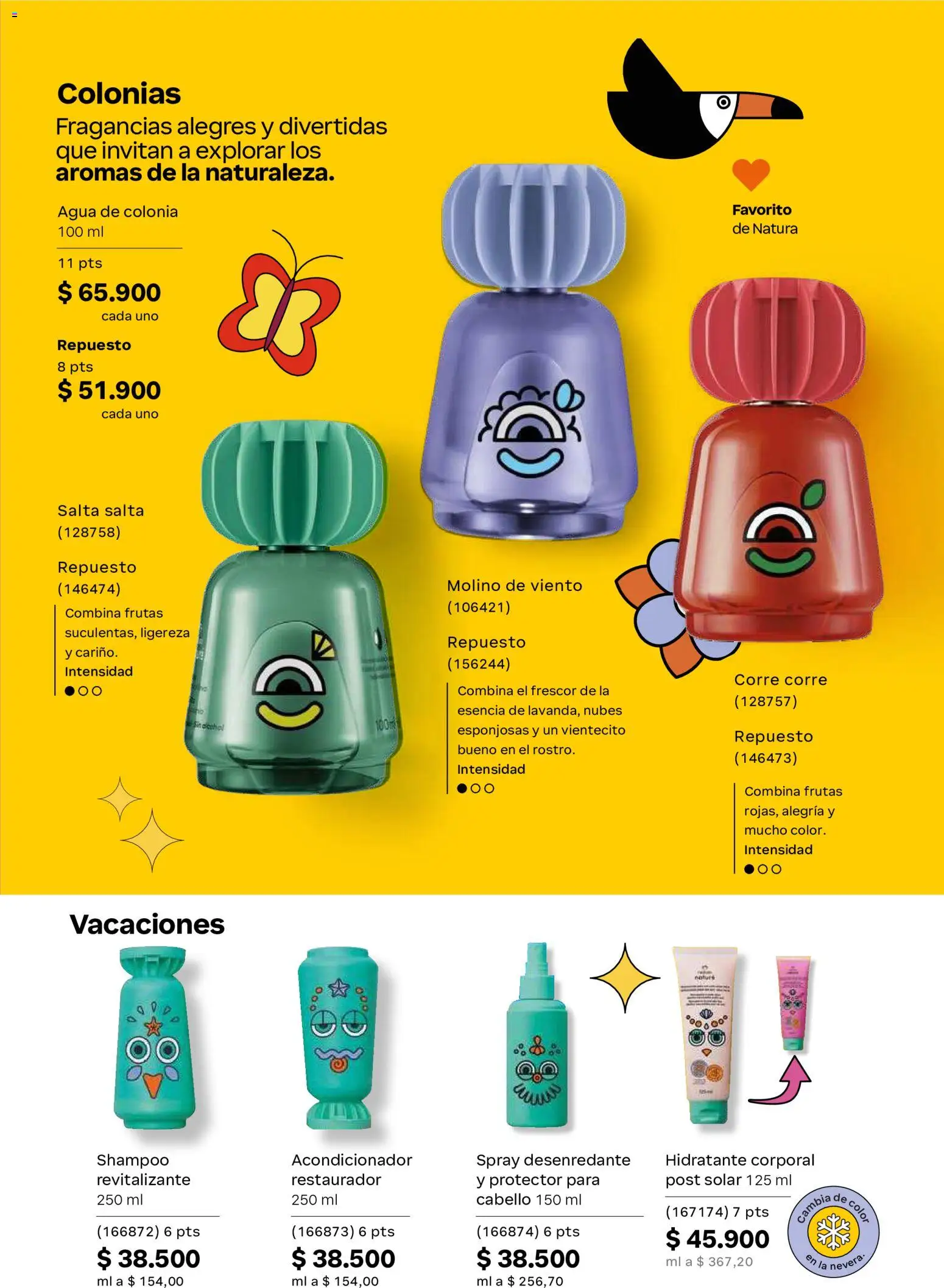 Natura revista - valida desde el 01/07/2026 | Página: 163 | Productos: Agua, Shampoo, Acondicionador
