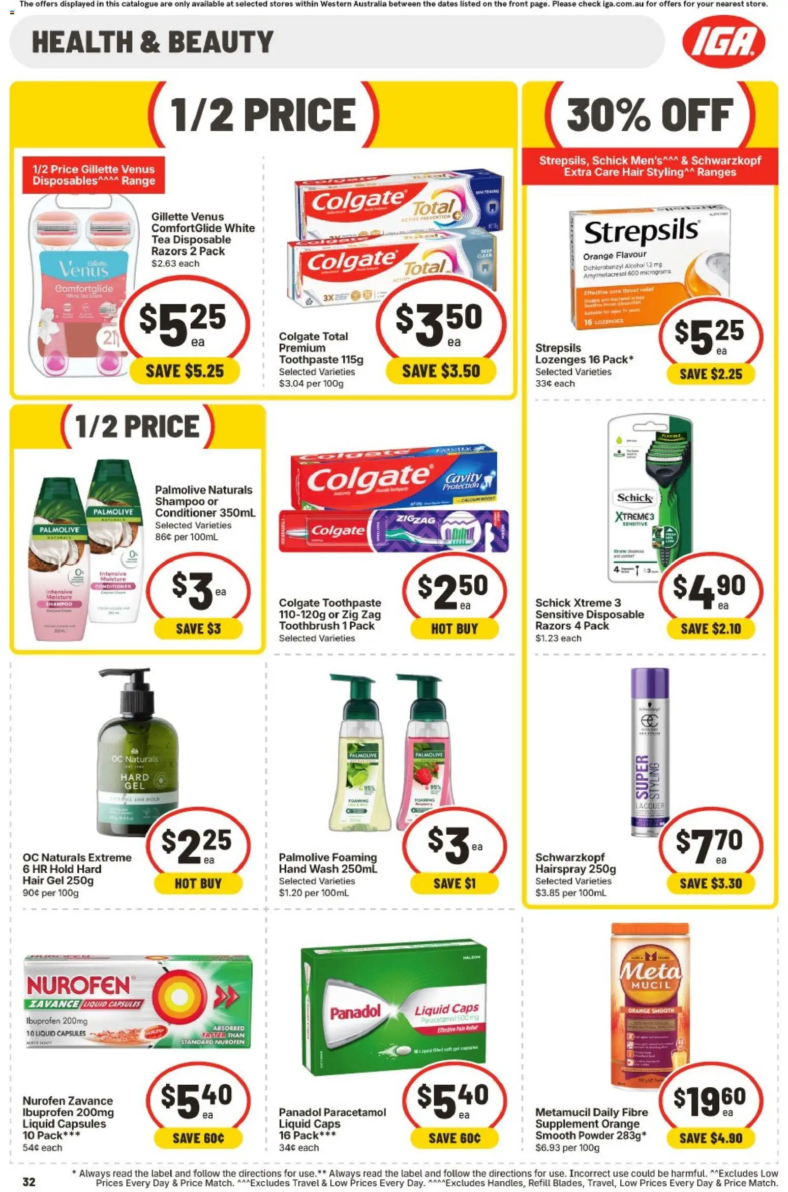 IGA catalogue - valid from 30/09/2026 | Page: 32 | Products: Powder, Tea, Capsules, Toothbrush