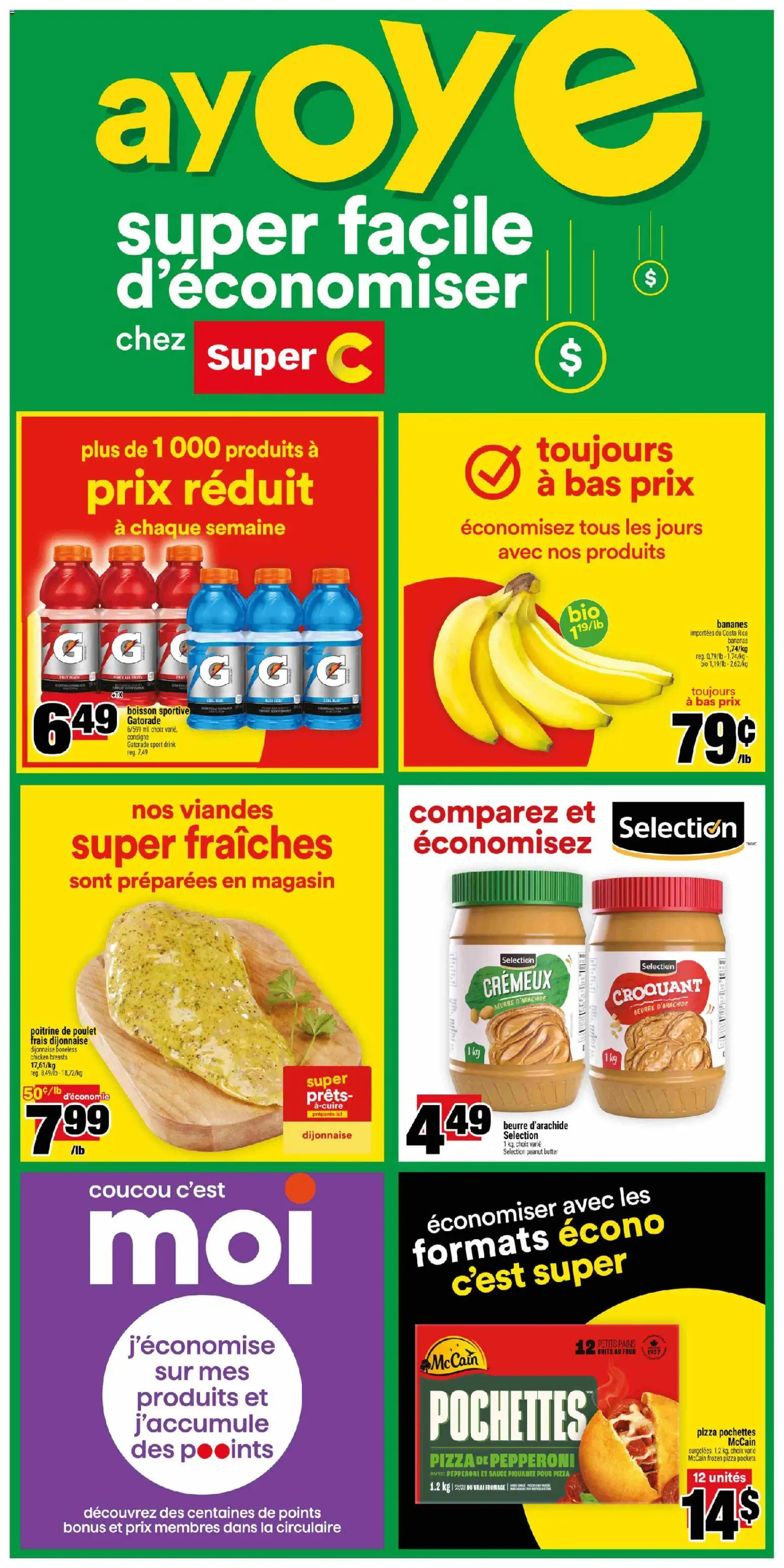 Super C flyer valid from 07.05.2026 | Page: 6 | Products: Chicken breasts, Butter, Pizza, Chicken