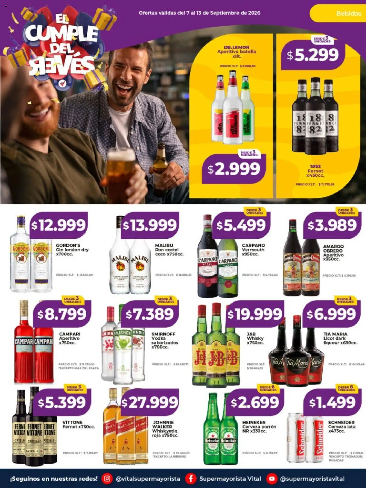 Vital - Ofertas │ válido desde el 07/09/2026 | Página: 15 | Productos: Vodka, Coco, Gin, Fernet