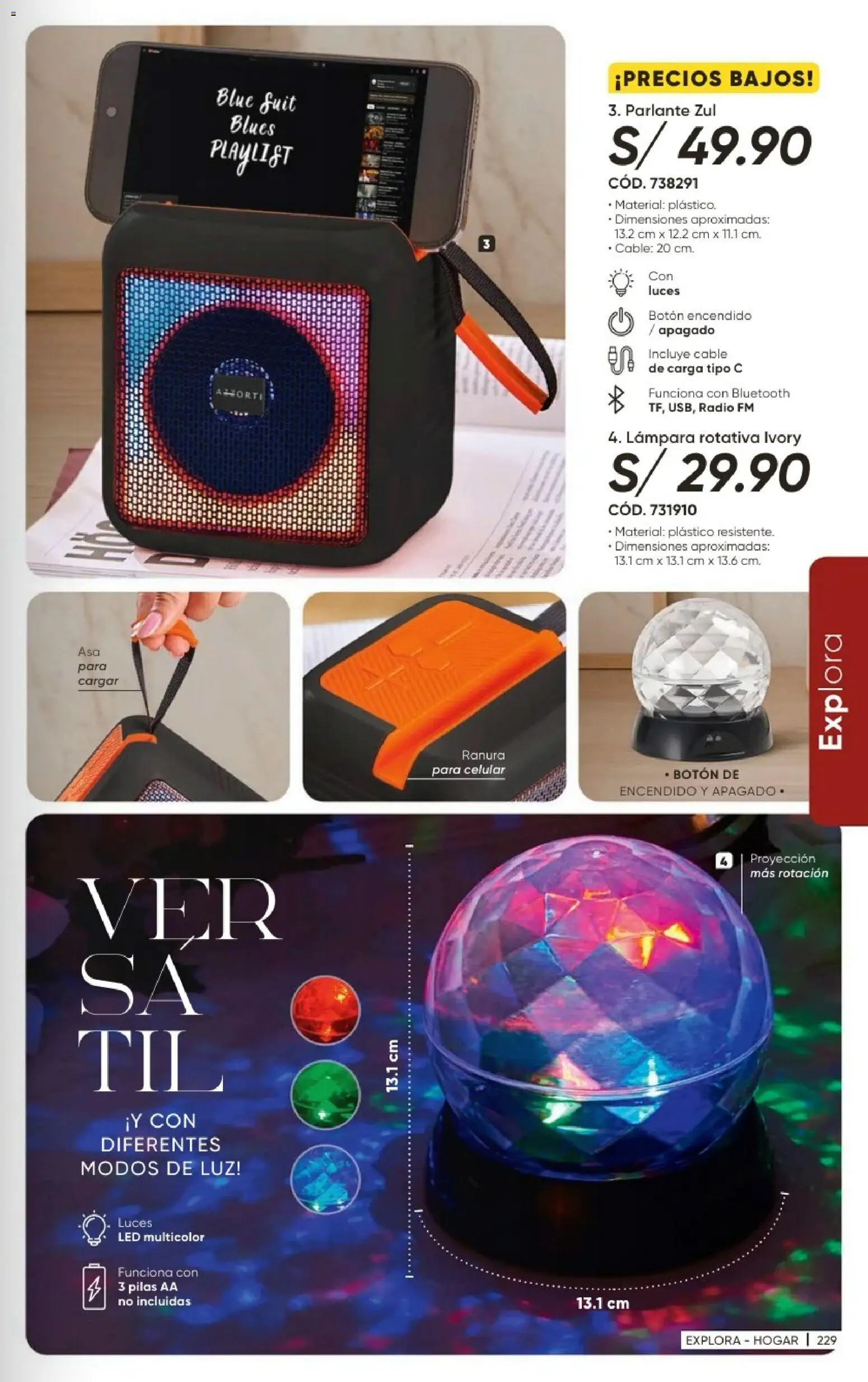 Catálogo Azzorti válido desde 21/09/2026 | Página: 231 | Productos: Pilas AA, Radio, Cable, Parlante