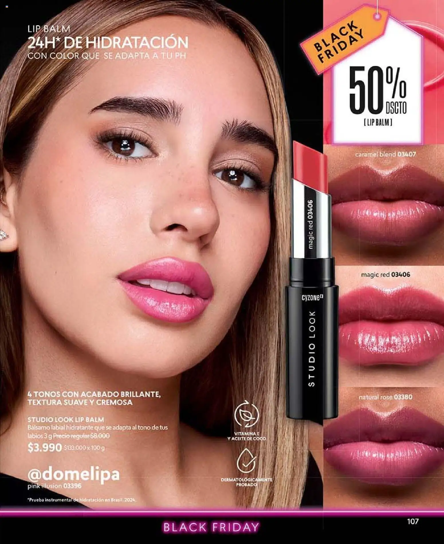 Catálogo CyZone Campaña 16 │ válido desde el 28.09.2026 | Página: 107 | Productos: Bálsamo, Aceite de coco, Coco, Bálsamo labial