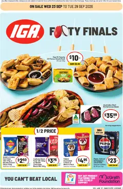 Preview of IGA catalogue - valid from 23/09/2026