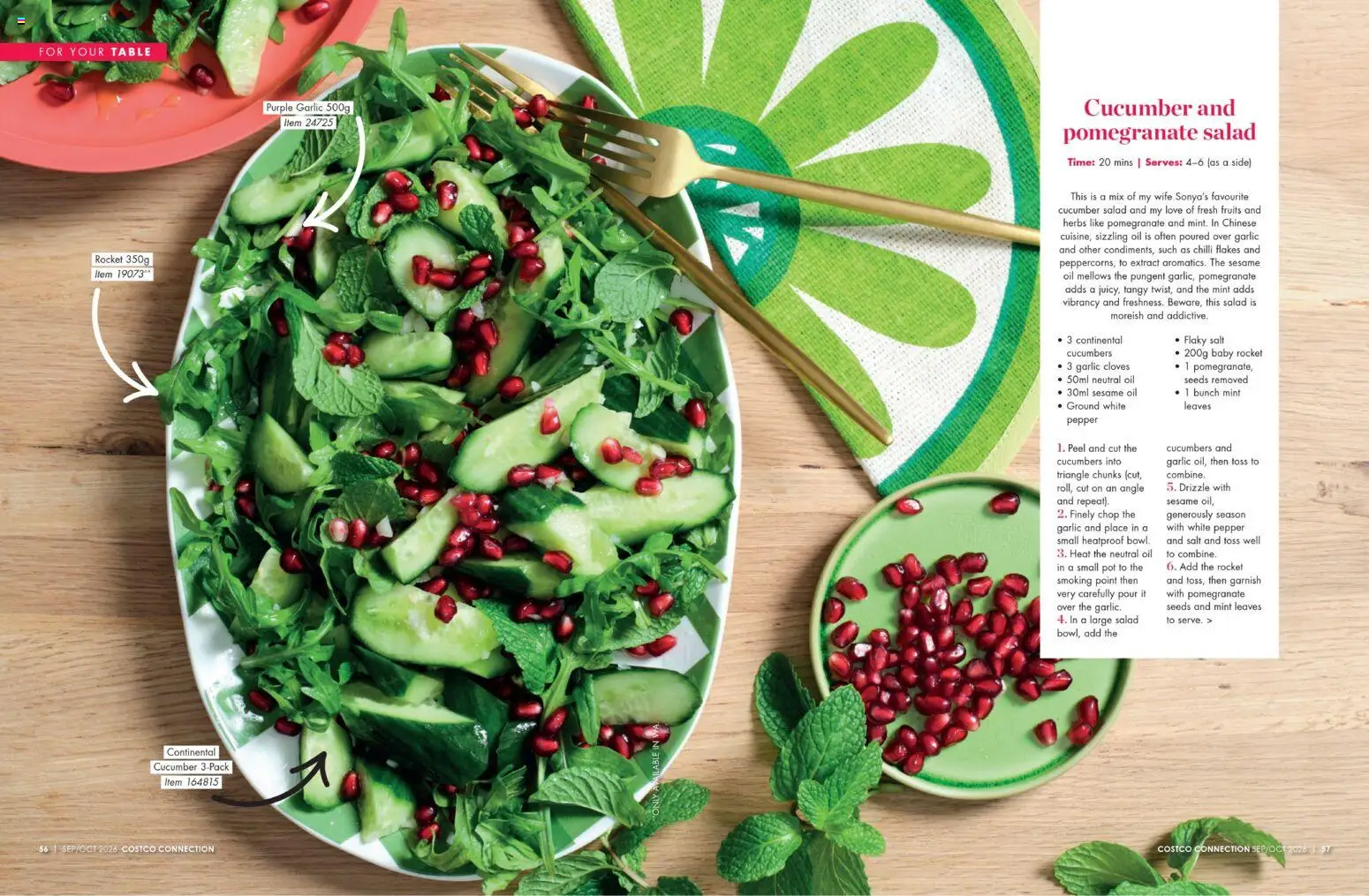 Costco catalogue - valid from 01/09/2026 | Page: 29 | Products: Cucumbers, Salad, Fruits, Salt