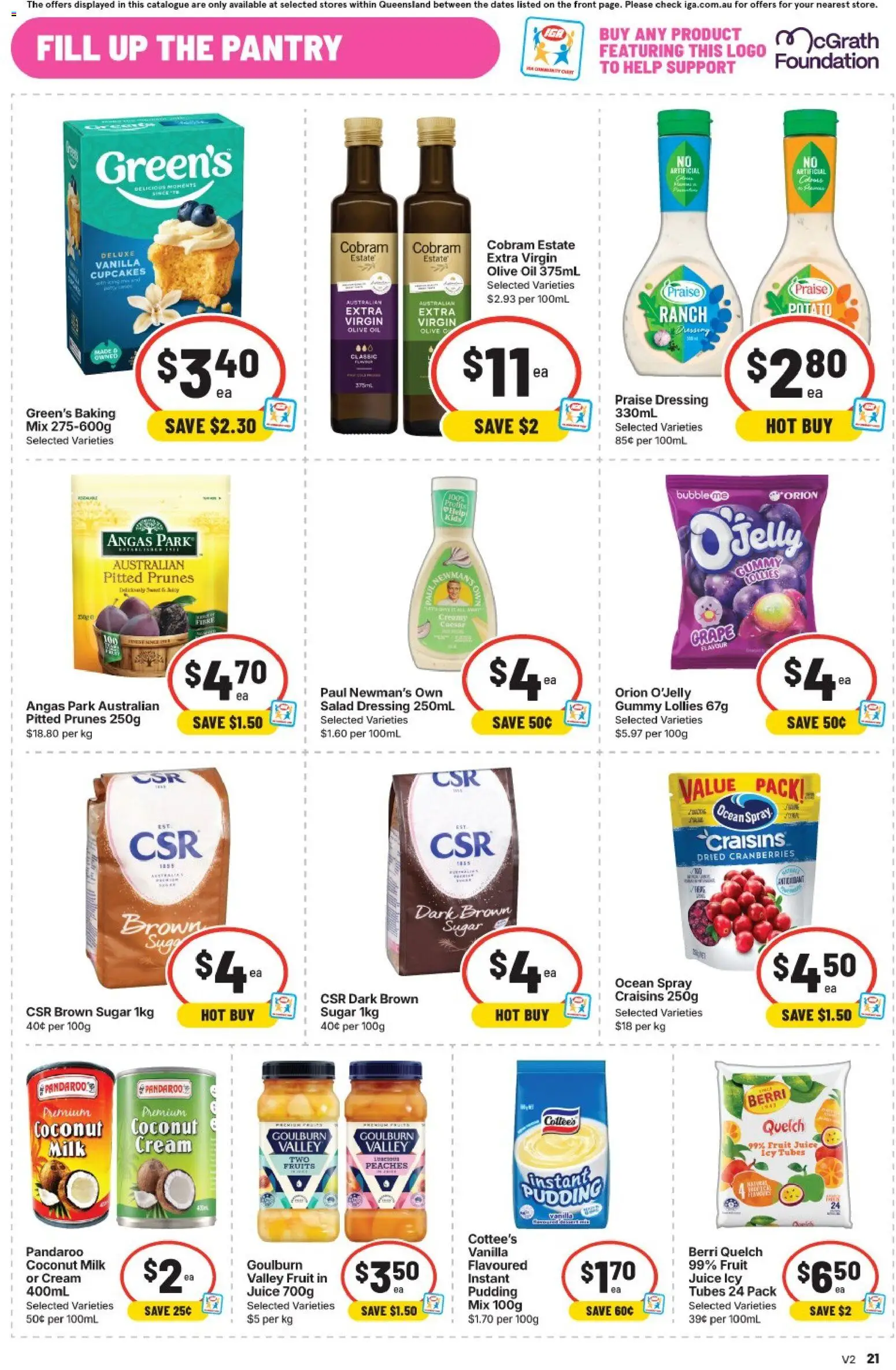 IGA catalogue - valid from 23/09/2026 | Page: 29 | Products: Oil, Cranberries, Coconut milk, Vanilla