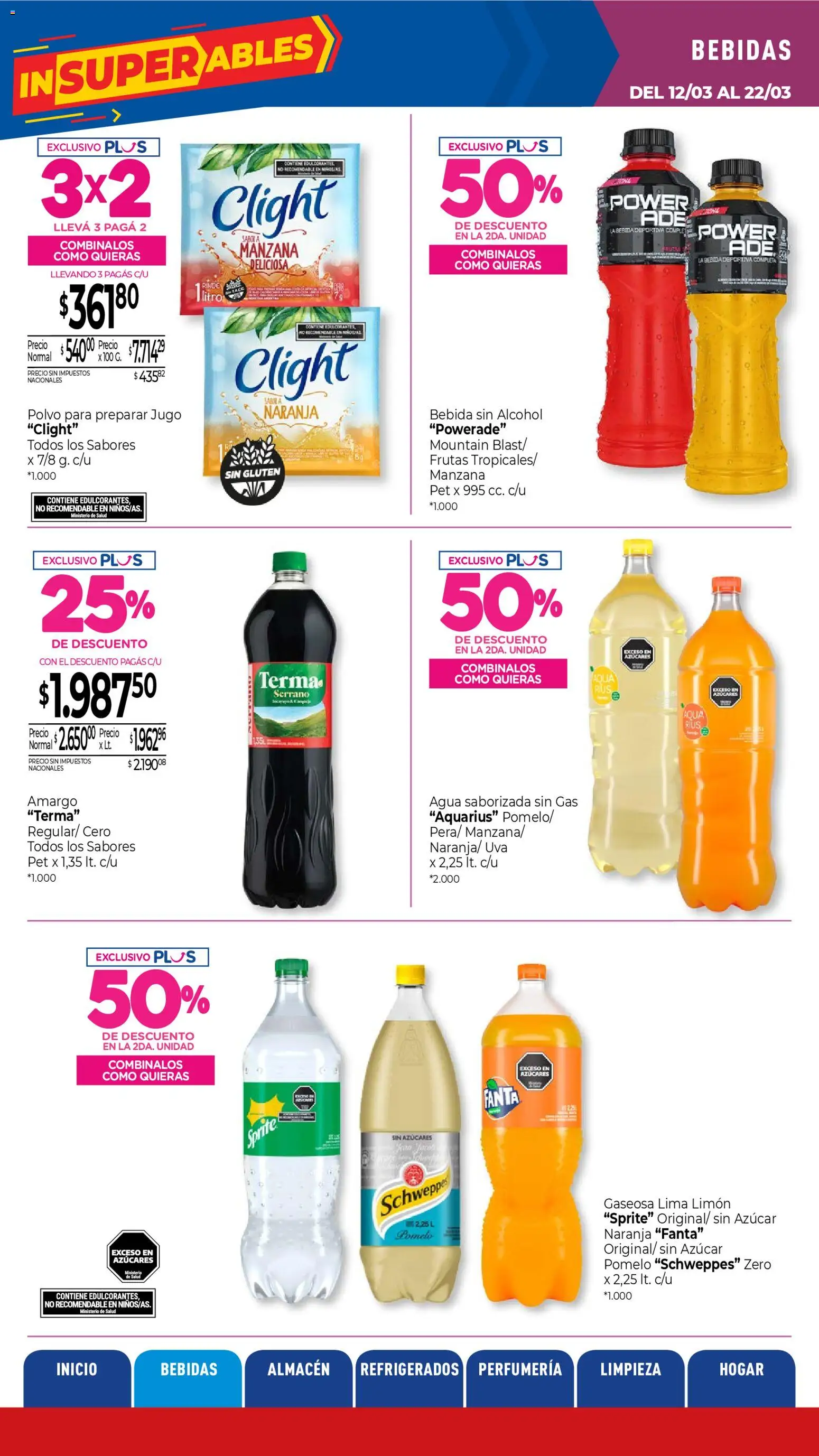 La Anonima catálogo │ válido desde el 13.03.2026 | Página: 8 | Productos: Polvo, Manzana, Limón, Pomelo