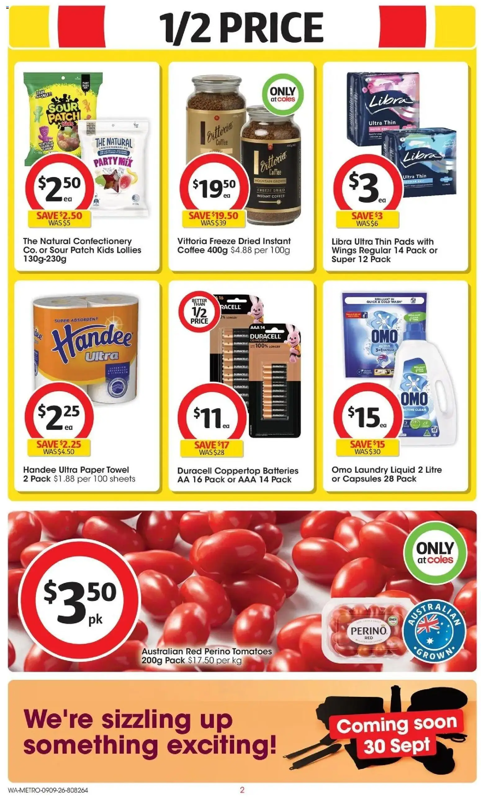 Coles catalogue - valid from 09/09/2026 | Page: 2 | Products: Confectionery, Lollies, Detergent, Laundry