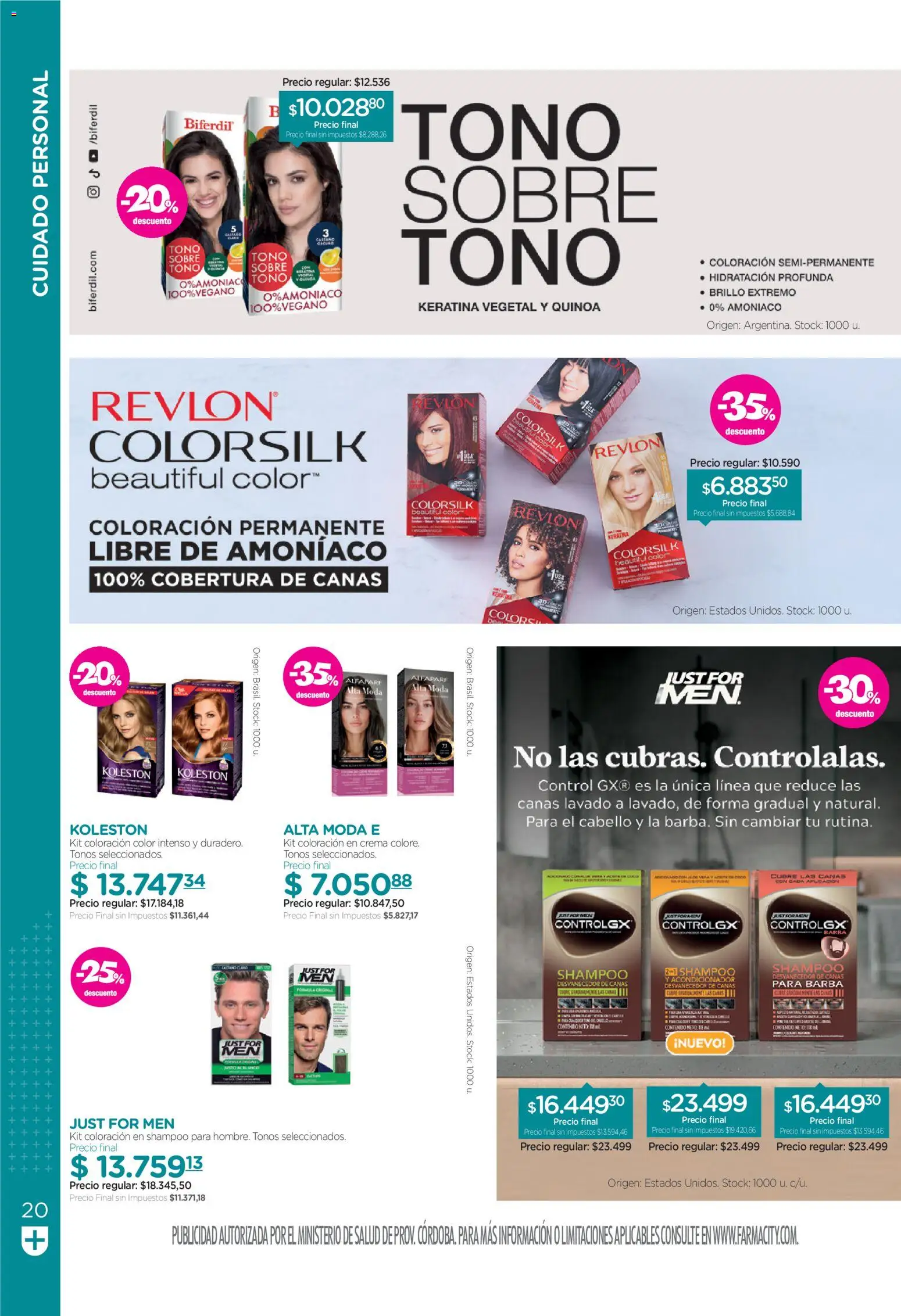 Farmacity catálogo │ válido desde el 01/09/2026 | Página: 20 | Productos: Sobre, Acondicionador, Brillo, Crema