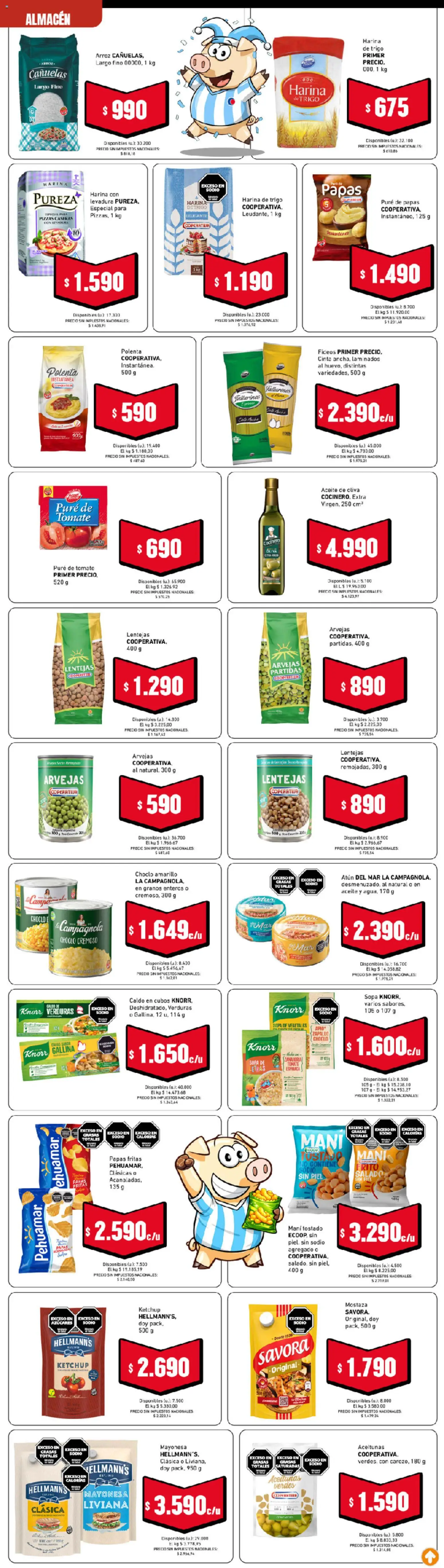 Cooperativa Obrera catálogo │ válido desde el 10/07/2026 | Página: 3 | Productos: Lentejas, Arvejas, Polenta, Tomate