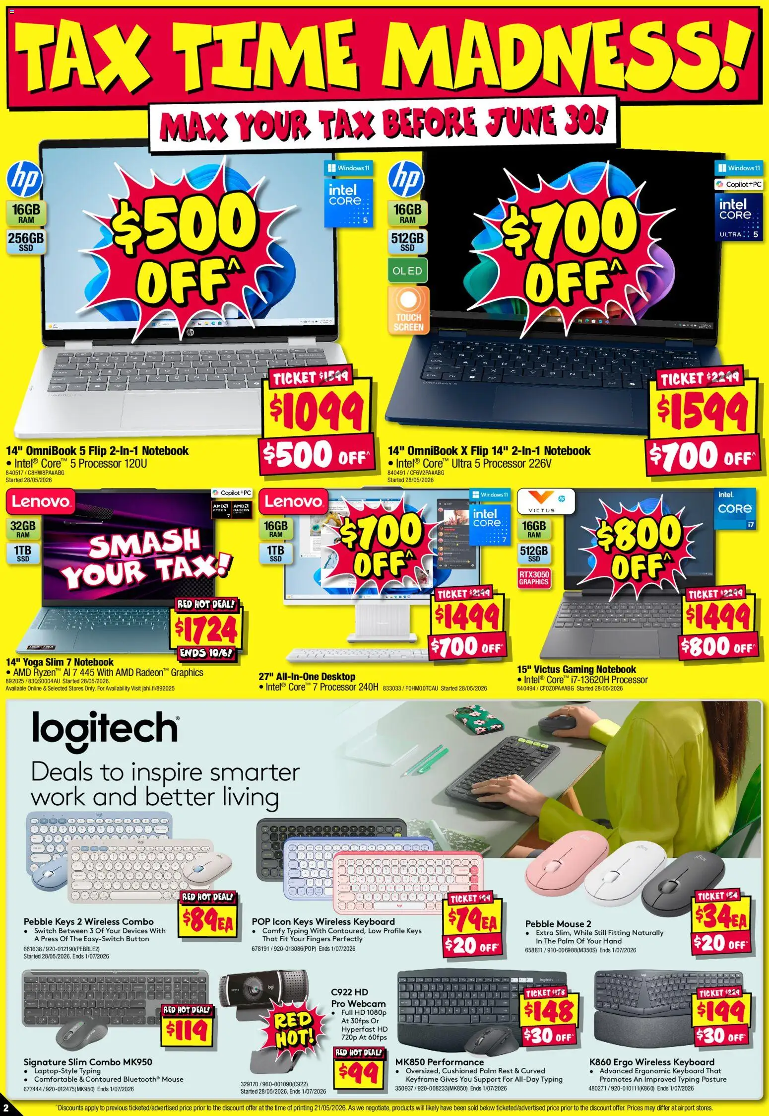 JB Hi-Fi catalogue - valid from 04.06.2026 | Page: 2 | Products: Ergonomic, Notebook, Desktop, Mouse