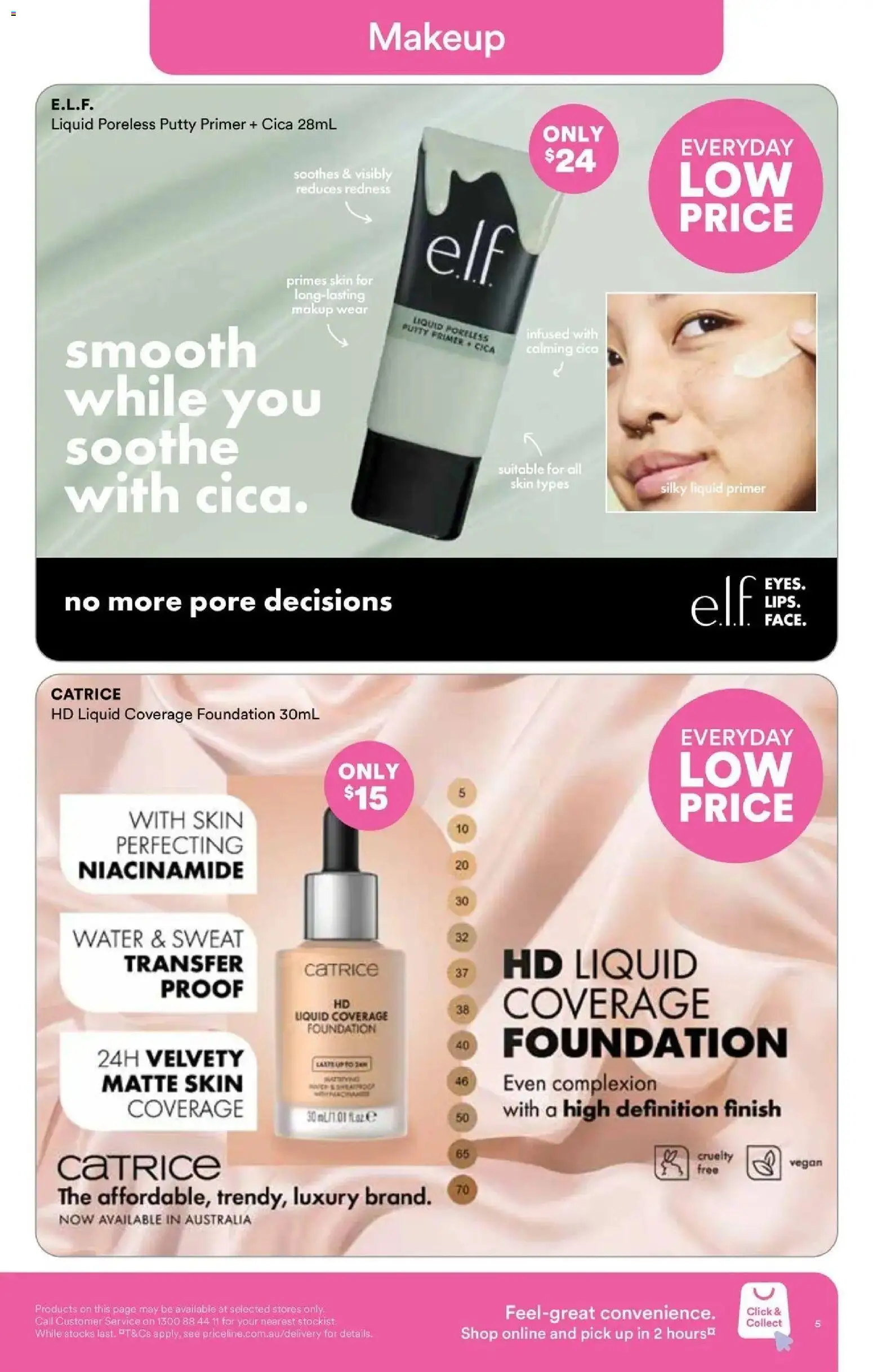 Priceline Pharmacy catalogue - valid from 13/08/2026 | Page: 5 | Products: Makeup, Water, Foundation