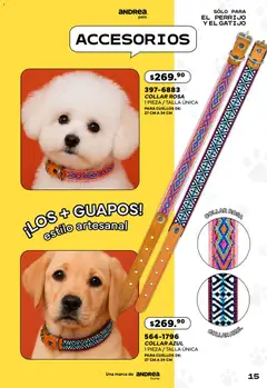 Vista previa de Andrea catálogo Pets, nuevo folleto de la tienda, válido en México a partir del 24/05/2026 | Página: 15 | Productos: Collar