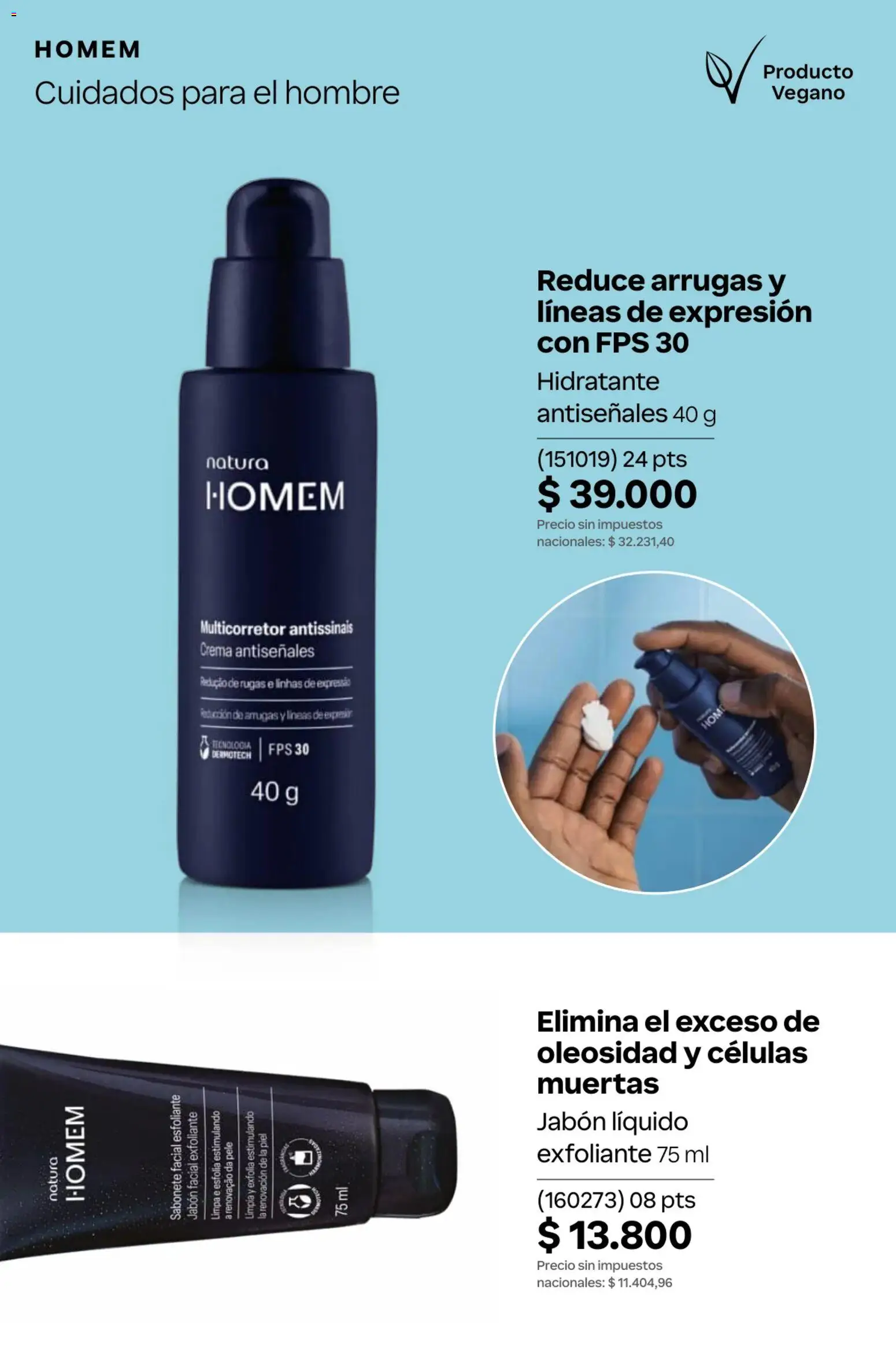 Catálogo Natura Ciclo 13 │ válido desde el 02/09/2026 | Página: 134 | Productos: Jabón líquido, Exfoliante, Jabón, Crema