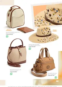 Vista previa de SC Pakar catálogo Ropa, nuevo folleto de la tienda, válido en México a partir del 30.01.2026 | Página: 139 | Productos: Sombrero, Bolsa, Monedero