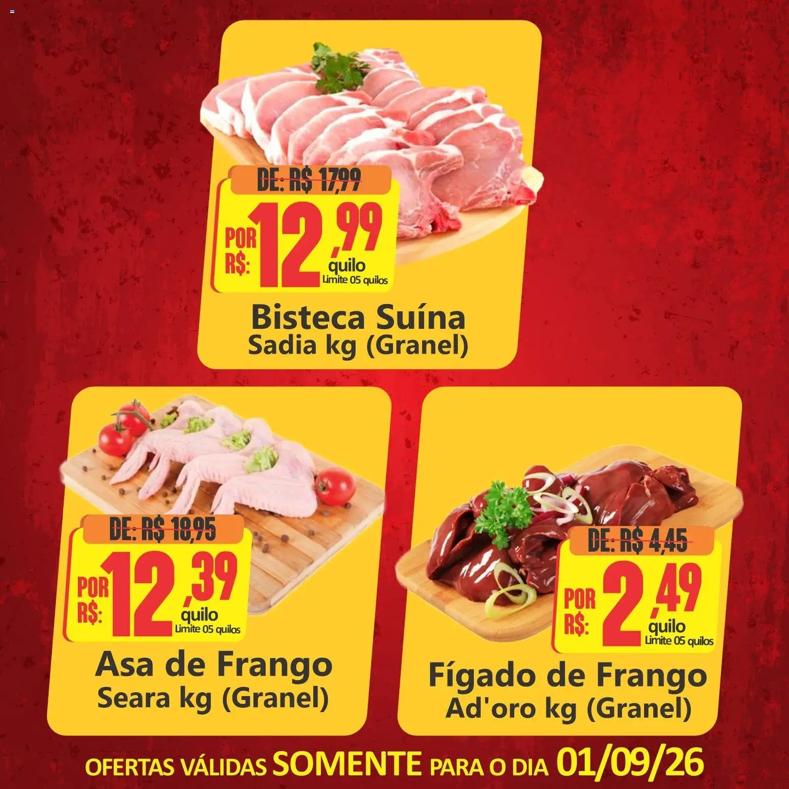 Big Supermercados Folheto - válido de 01/09/2026 | Página: 3 | Produtos: Asa de frango, Fígado, Frango, Fígado de frango