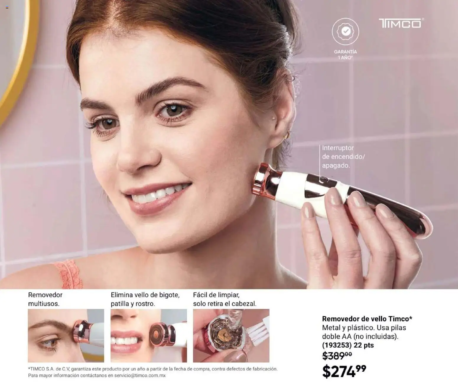 Nuevas ofertas de AVON válidas en toda la República Mexicana desde el 31/07/2026. ¡Encuentra las mejores ofertas en AVON Casa & Estilo 12 2026! | Página: 115 | Productos: Pilas