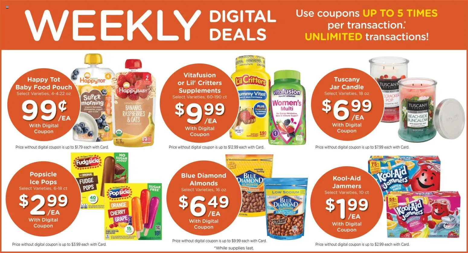 King Soopers Weekly Ad - valid from 13.05.2026 | Page: 3 | Products: Multivitamin, Yogurt, Bananas, Baby food