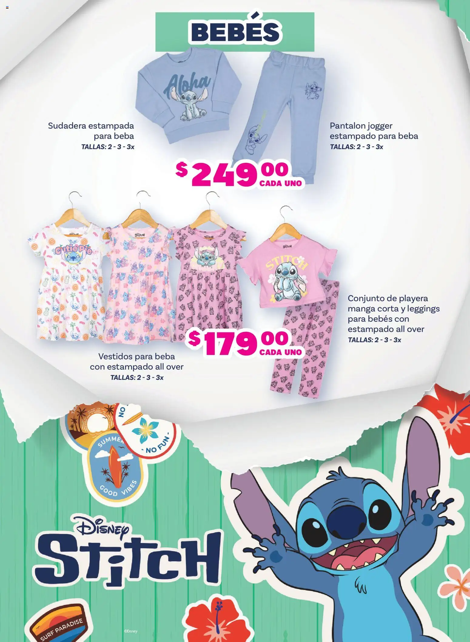 Nuevas ofertas de Soriana válidas en toda la República Mexicana desde el 26.03.2026. ¡Encuentra las mejores ofertas en Soriana Especial Stitch Híper! | Página: 6 | Productos: Leggings, Manga, Sudadera, Playera