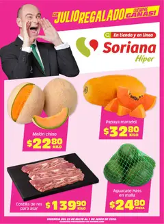 Vista previa de Soriana Fin de Semana Híper: BCS, Son y Sin, nuevo folleto de la tienda, válido en México a partir del 29.05.2026