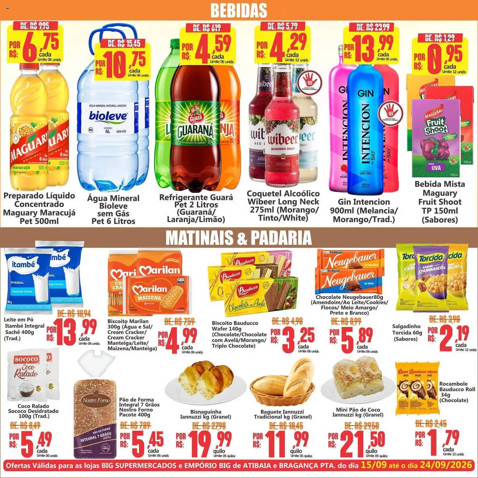 Big Supermercados Folheto - válido de 15/09/2026 | Página: 4 | Produtos: Forno, Maracujá, Gin, Refrigerante