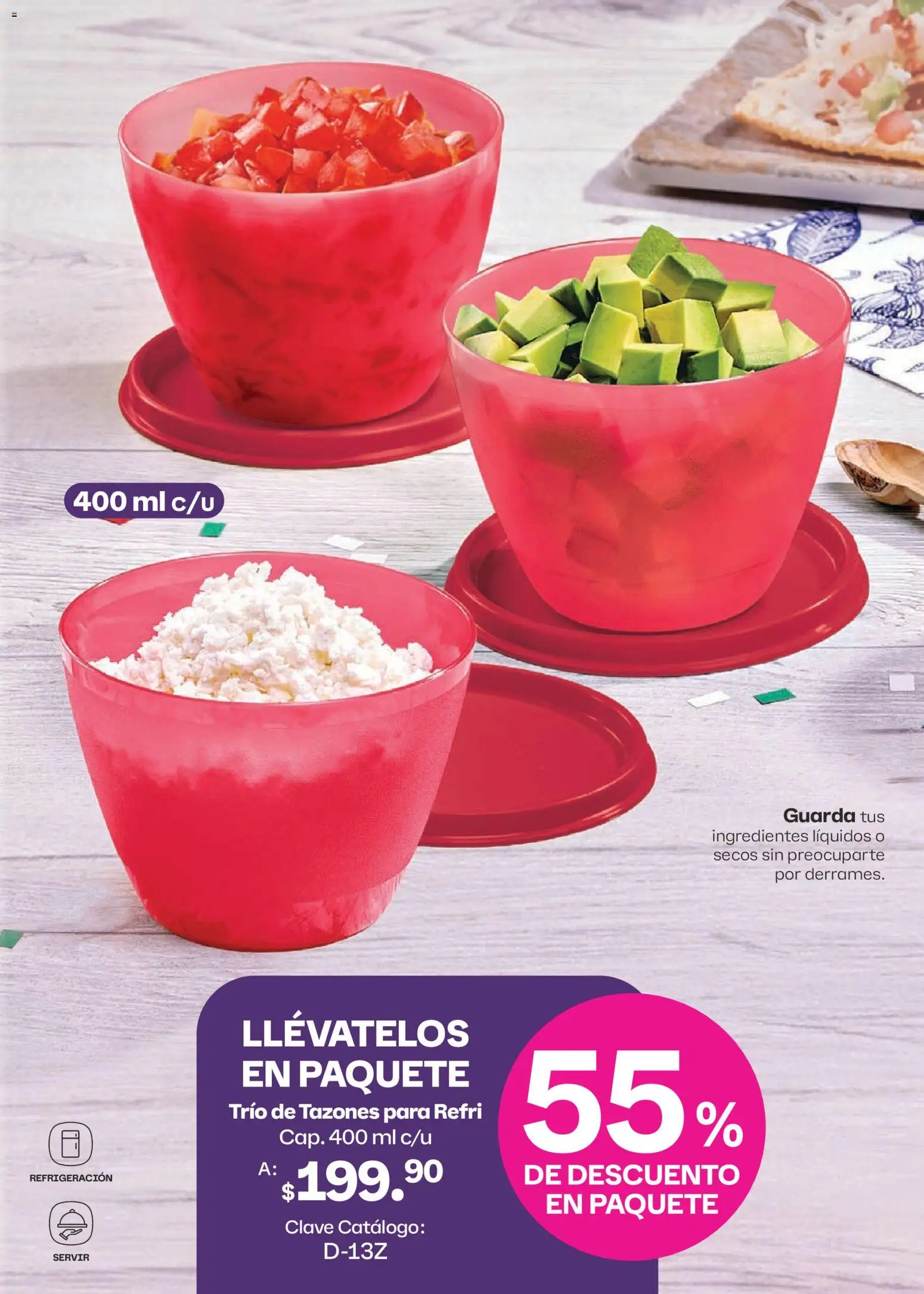 Nuevas ofertas de Tupperware válidas en toda la República Mexicana desde el 10/08/2026. ¡Encuentra las mejores ofertas en Tupperware catálogo! | Página: 15 | Productos: Ingredientes
