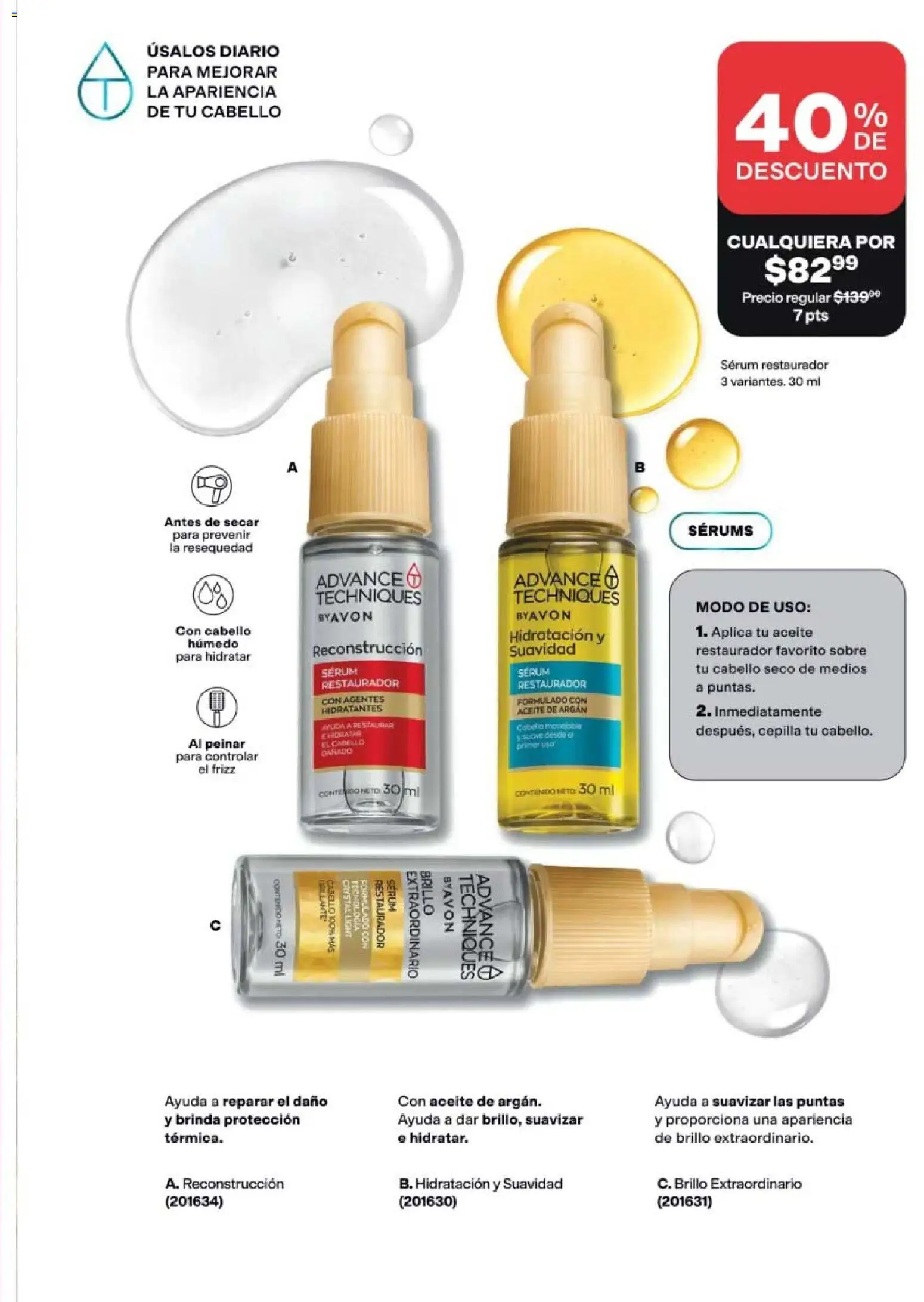 Nuevas ofertas de AVON válidas en toda la República Mexicana desde el 20/08/2026. ¡Encuentra las mejores ofertas en AVON campaña 12 2026! | Página: 149 | Productos: Serum, Brillo, Aceite, Sobre