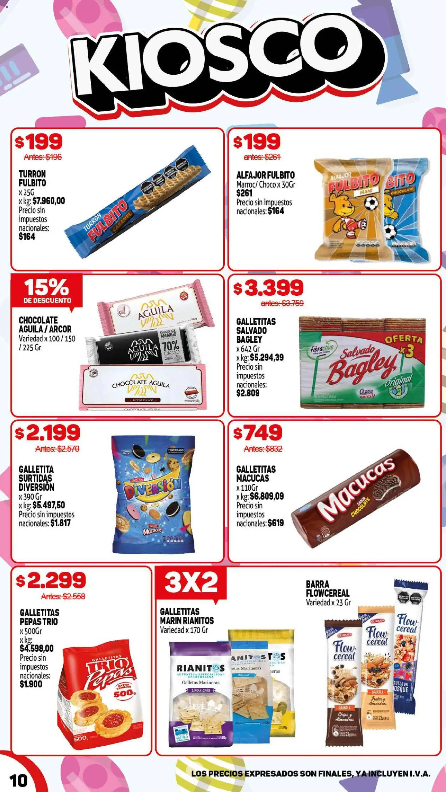 Makro ofertas │ válido desde el 28.05.2026 | Página: 10 | Productos: Galletitas, Almendras, Alfajor, Cacao