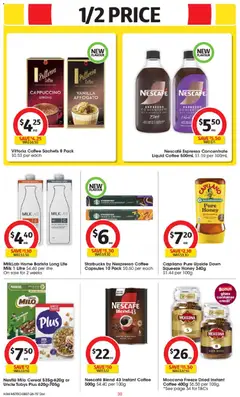 Preview of Coles catalogue - valid from 08/07/2026 | Page: 30 | Products: Chocolate, Honey, Moccona, Iron