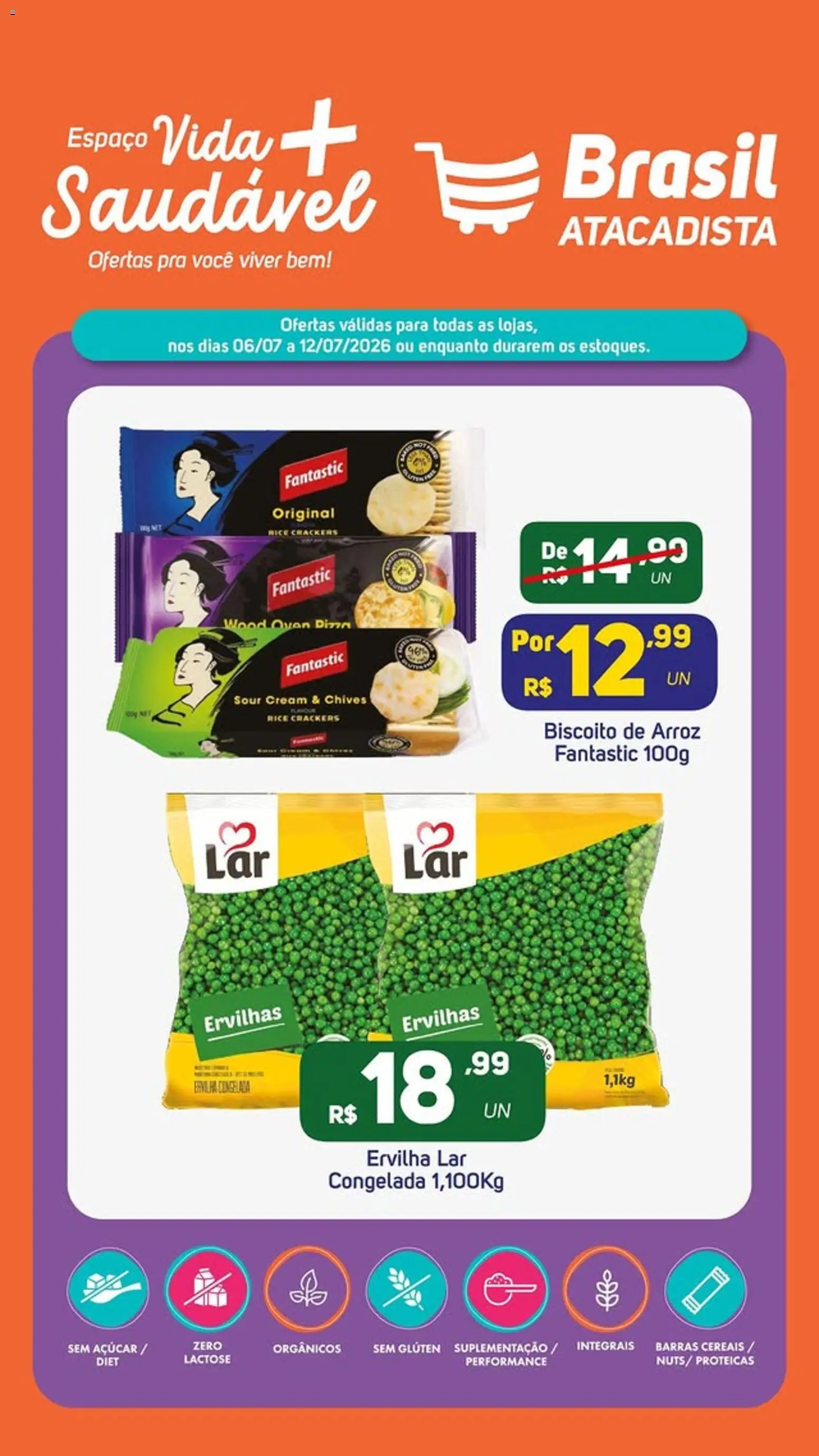 Brasil Atacadista Folheto - válido de 06/07/2026 | Página: 5 | Produtos: Ervilha, Biscoito, Cereais, Açúcar