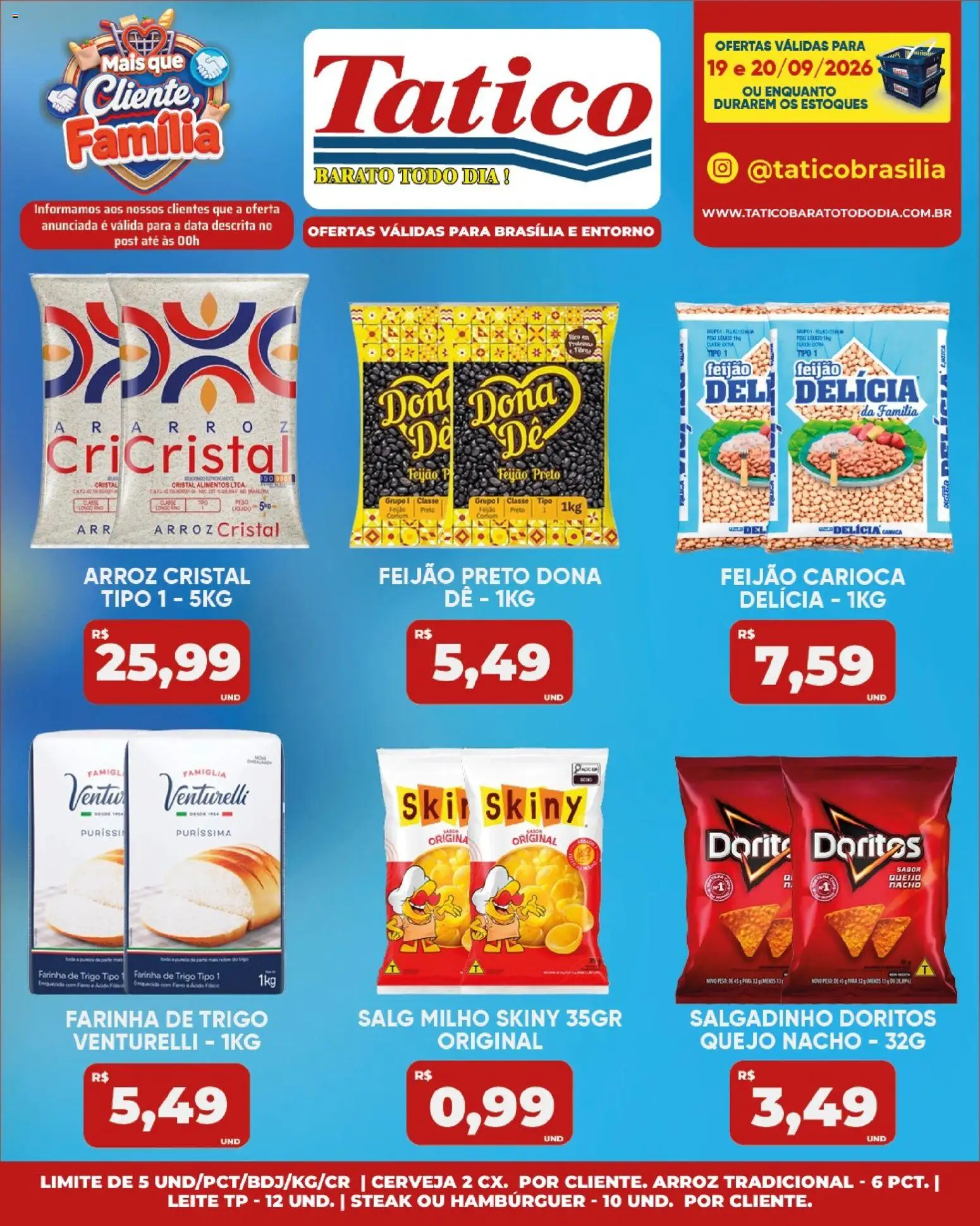 Tatico Folheto - válido de 19/09/2026 | Página: 15 | Produtos: Ferro, Farinha, Steak, Arroz