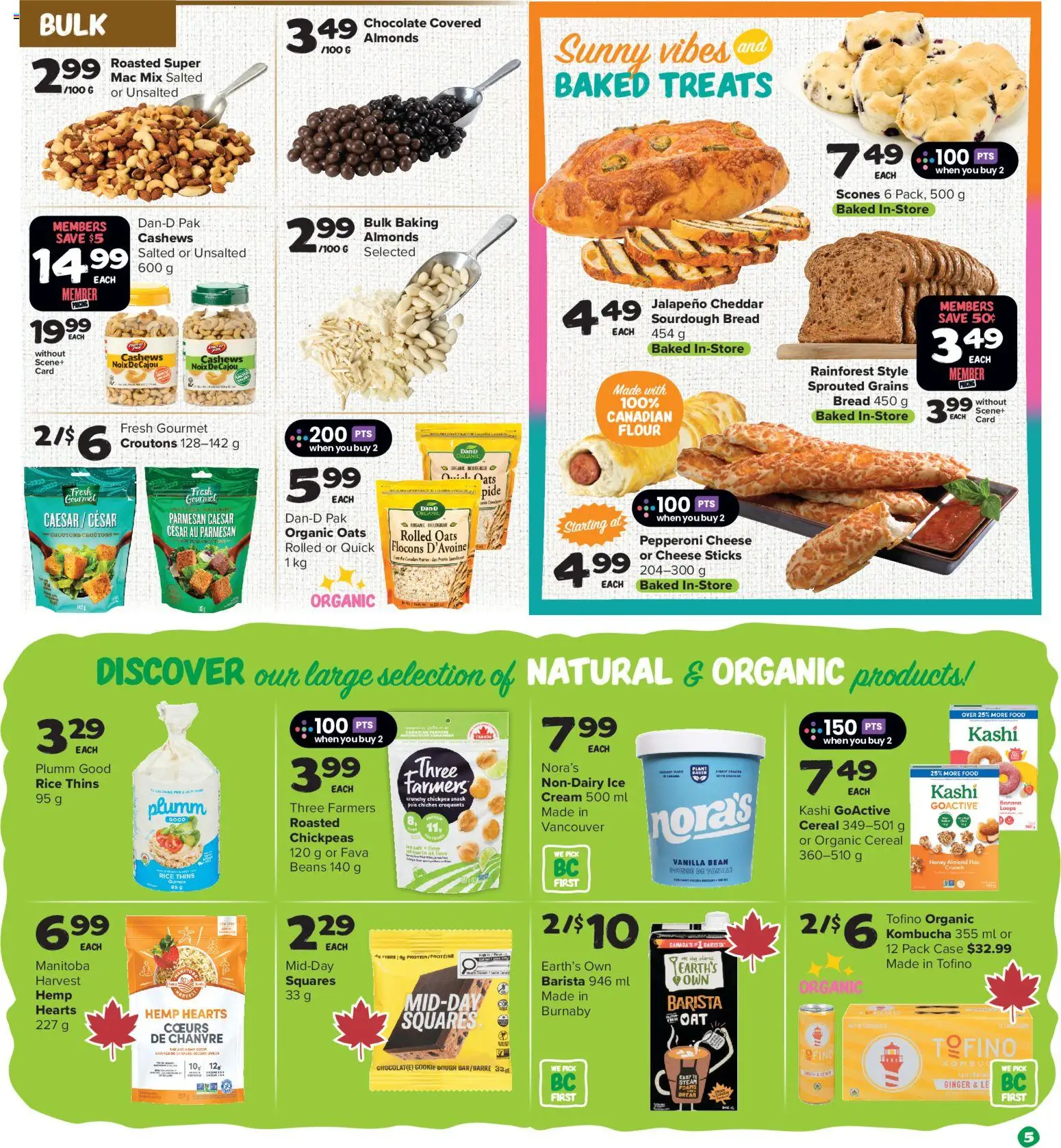 Thrifty Foods flyer valid from 18.06.2026 | Page: 6 | Products: Cream, Cheese, Bread, Chocolate