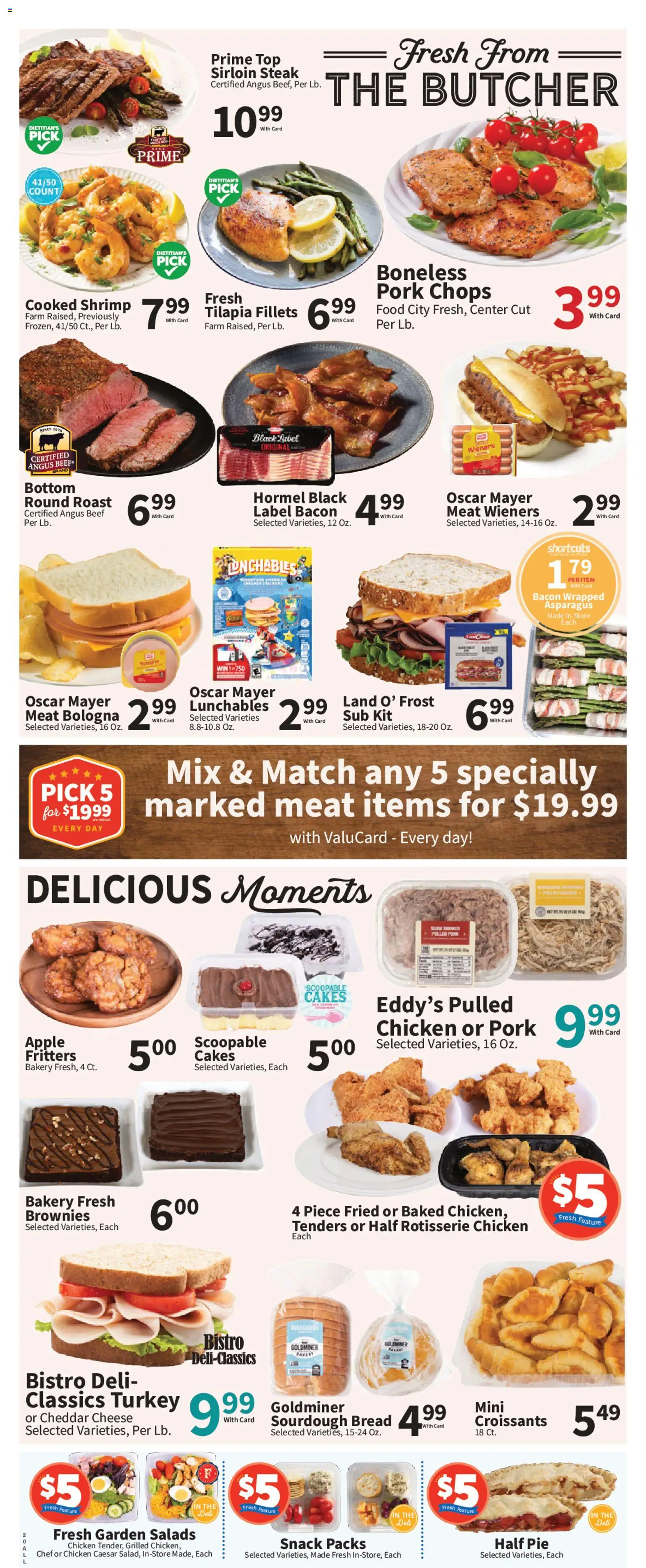 Food City Weekly Ad - valid from 07/24/2026 | Page: 4 | Products: Bakery, Asparagus, Pork, Beef