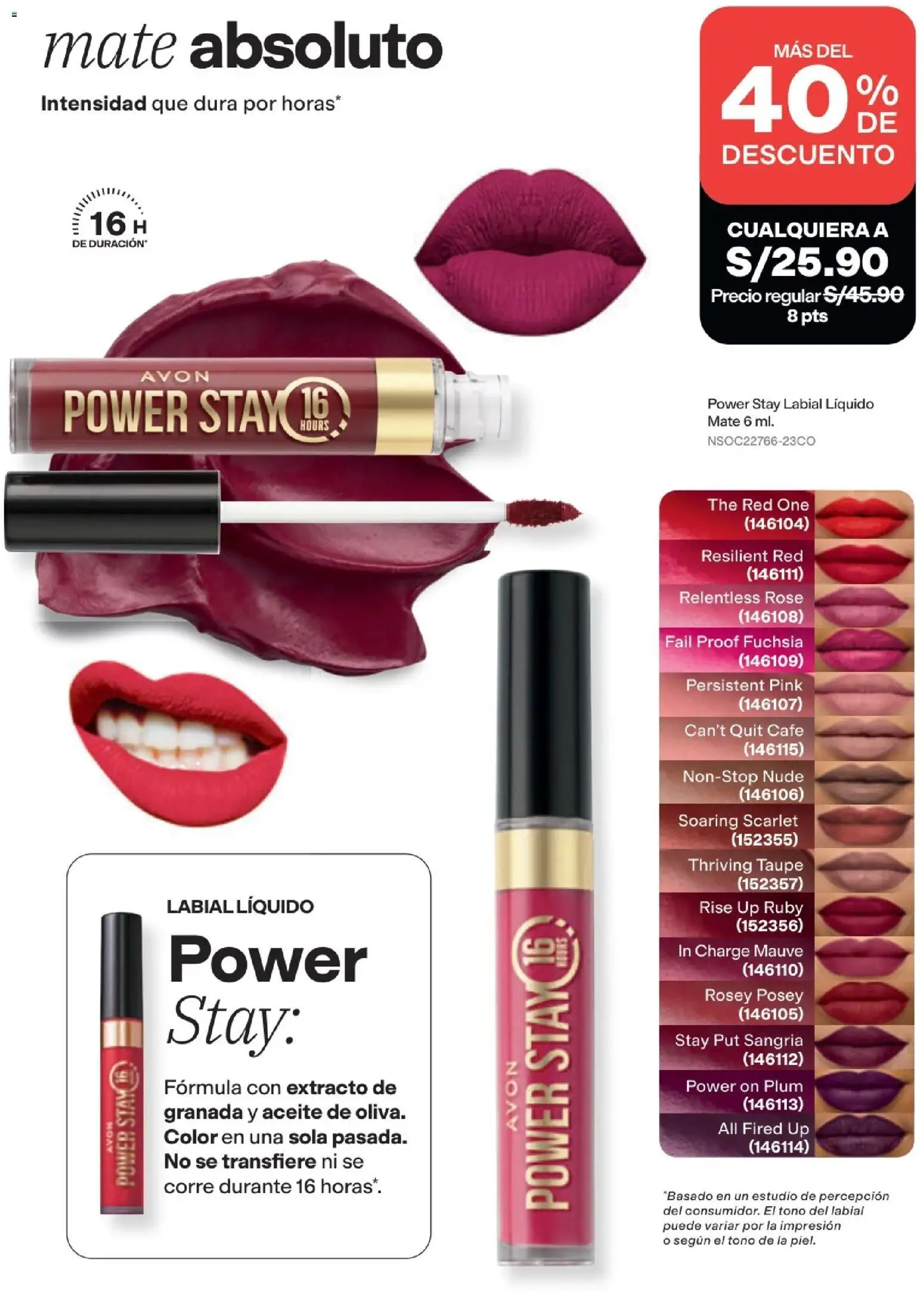 Catálogo Avon válido desde 15/09/2026 | Página: 10 | Productos: Aceite, Café, Granada