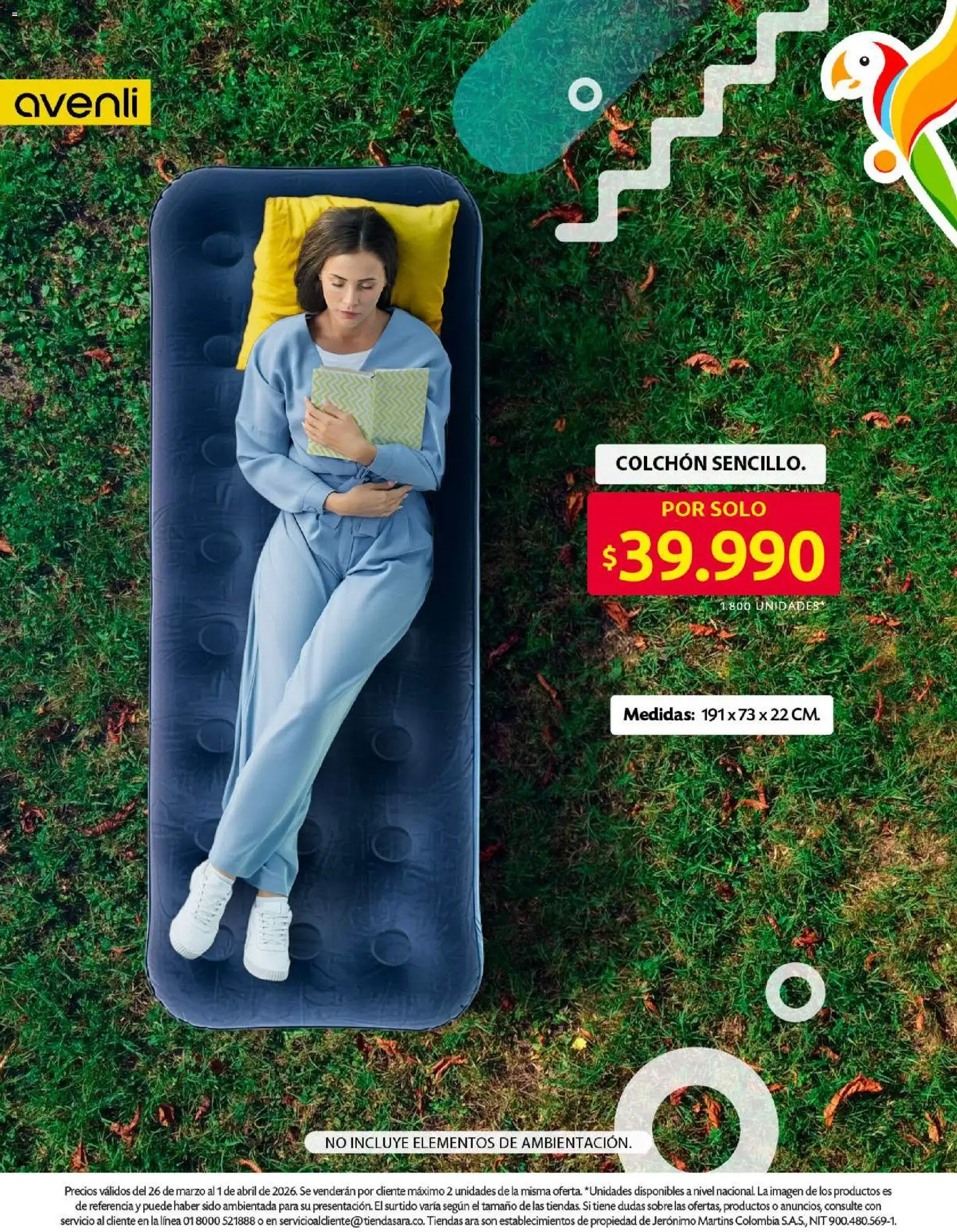 Ara revista - valida desde el 26.03.2026 | Página: 8 | Productos: Sobre, Colchón