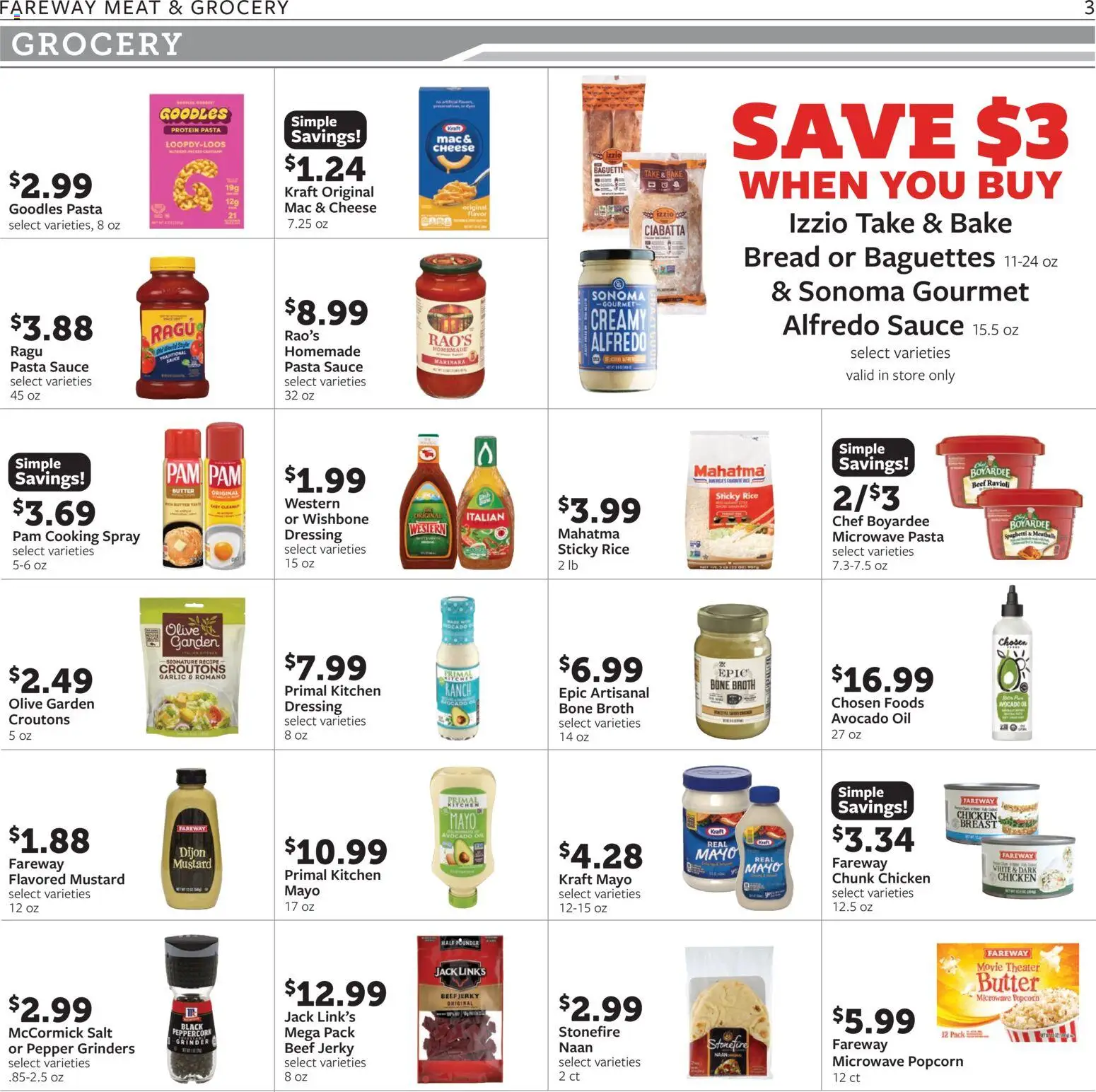 Fareway Weekly Ad - valid from 08.06.2026 | Page: 3 | Products: Cheese, Beef, Cream, Salt