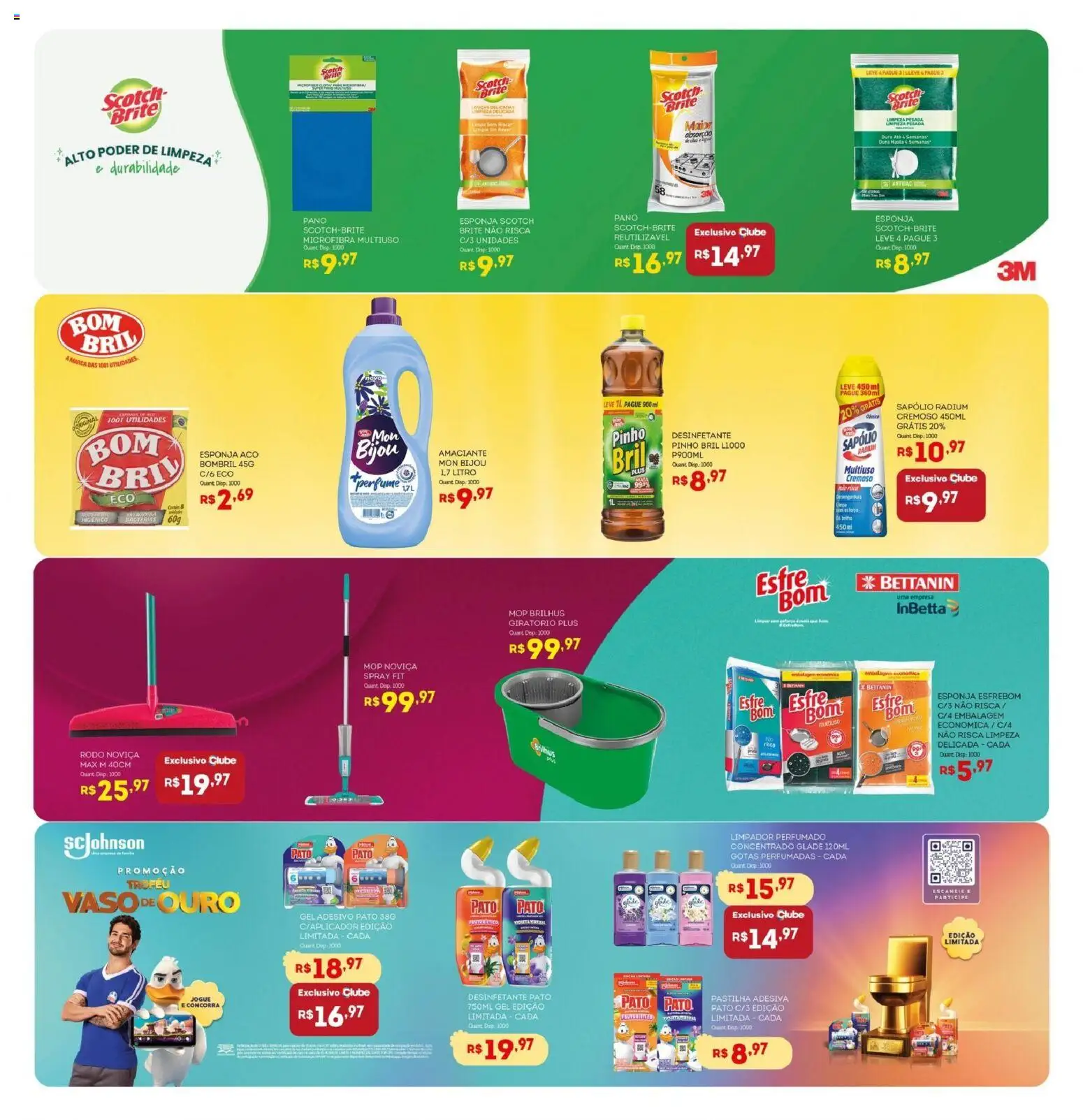 Bistek Supermercados Folheto - válido de 22.04.2026 | Página: 12 | Produtos: Mop, Esponja, Desinfetante, Rodo