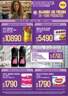 Vista previa Vea - Folleto Precios Bajos NOA válido desde el 15/09/2026 | Página: 2 | Productos: Papel higiénico, Cocina, Brillo, Café