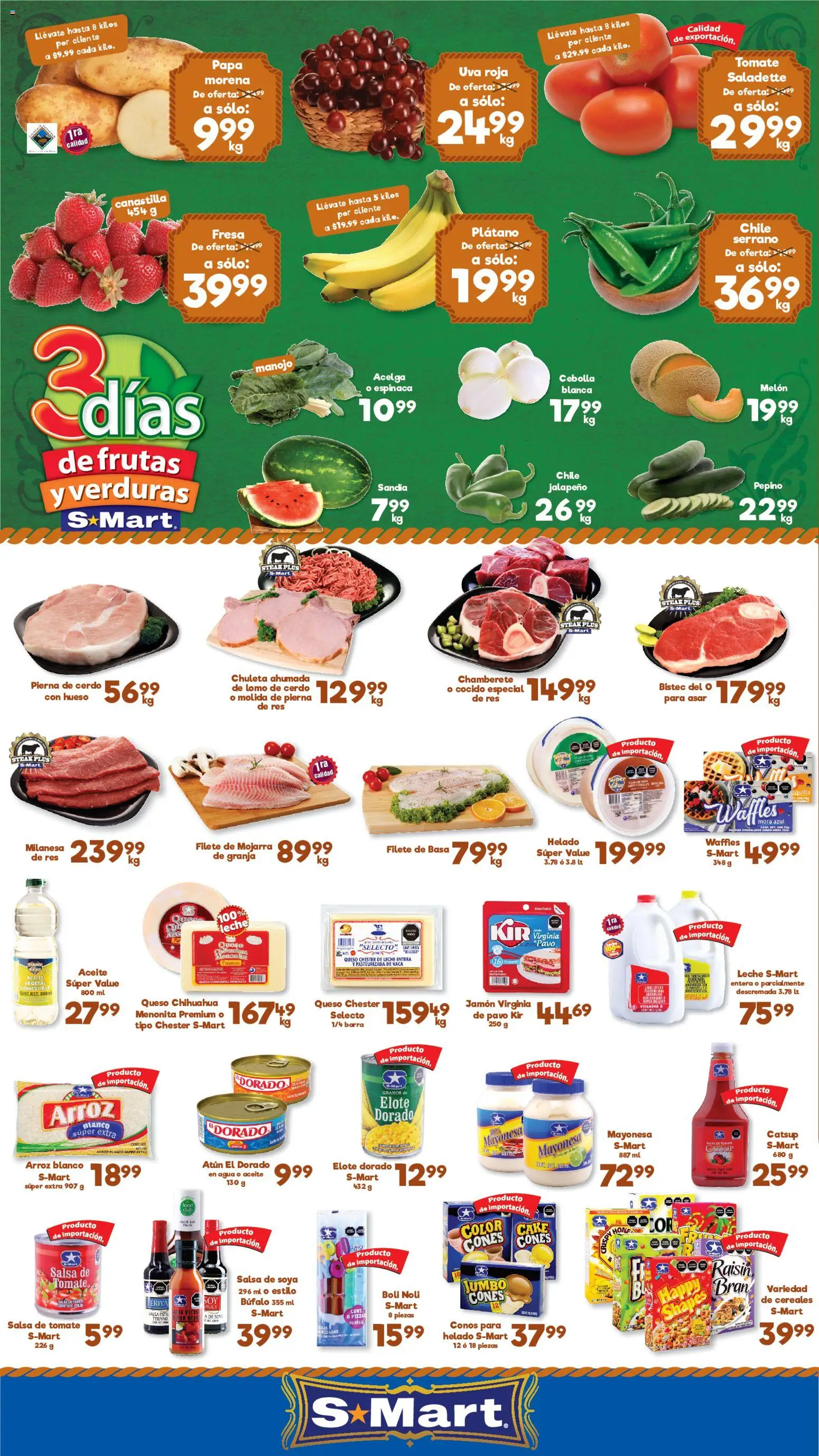 Nuevas ofertas de S-Mart válidas en toda la República Mexicana desde el 02.06.2026. ¡Encuentra las mejores ofertas en S-Mart folleto Nuevo Laredo! | Página: 1