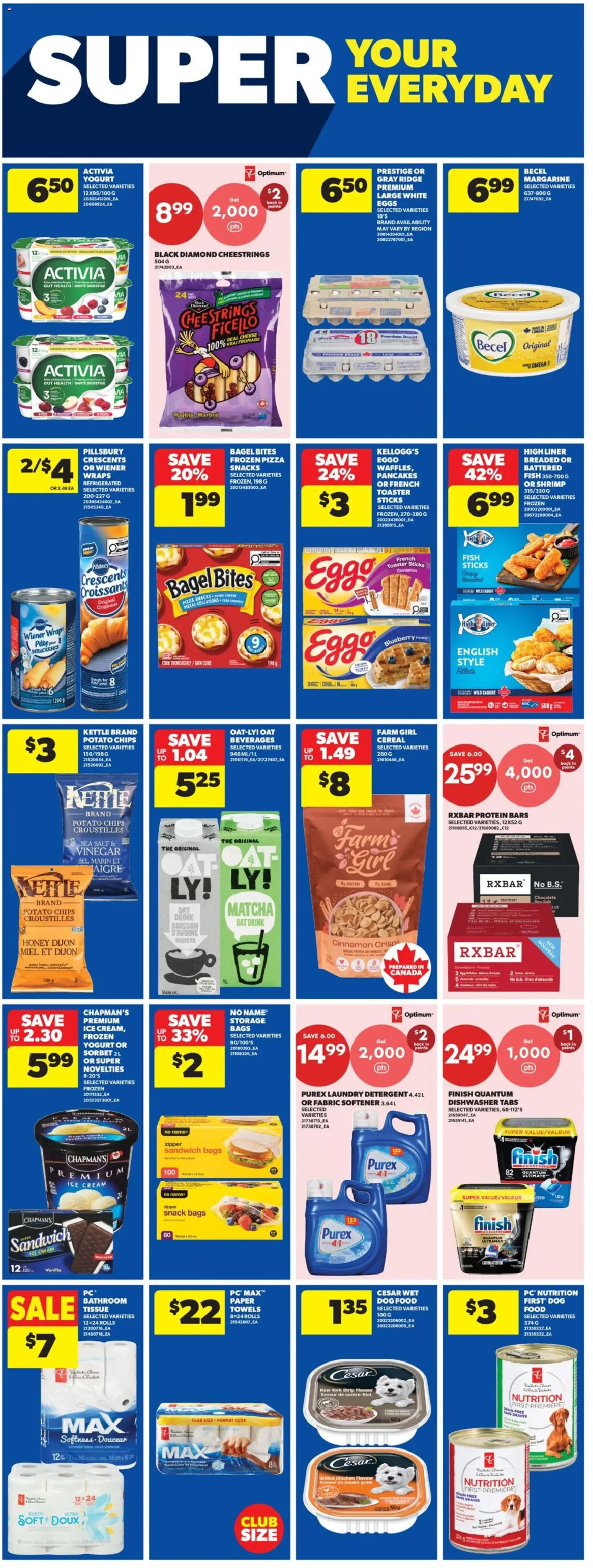 Real Canadian Superstore flyer valid from Sep 3, 2026 | Page: 19 | Products: Ice cream, Toaster, Eggs, Protein