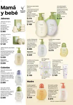 Vista previa de Natura campaña 14 2026, nuevo folleto de la tienda, válido en México a partir del 11/09/2026 | Página: 163 | Productos: Aceite vegetal, Toallitas húmedas, Shampoo, Jabón